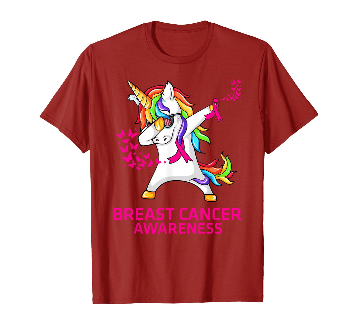 Inspirational Breast Cancer Awareness Unicorn T-Shirt
