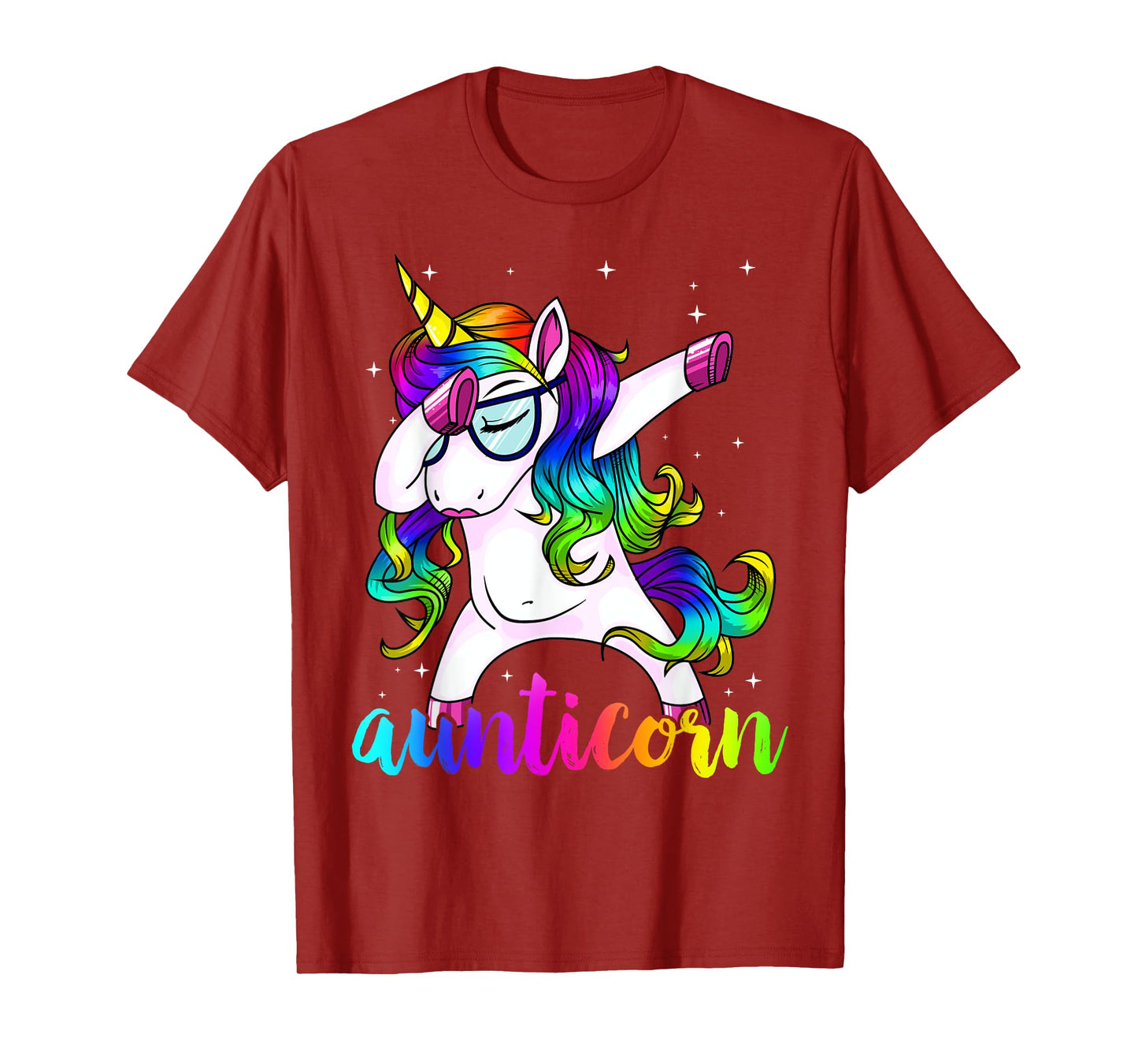 Aunticorn Aunty Dabbing Unicorn Auntie Aunt Christmas Gift T-Shirt