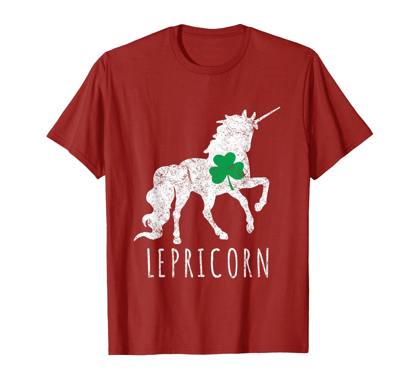 Lepricorn Green Shamrock Funny Leprechaun Unicorn T-Shirt