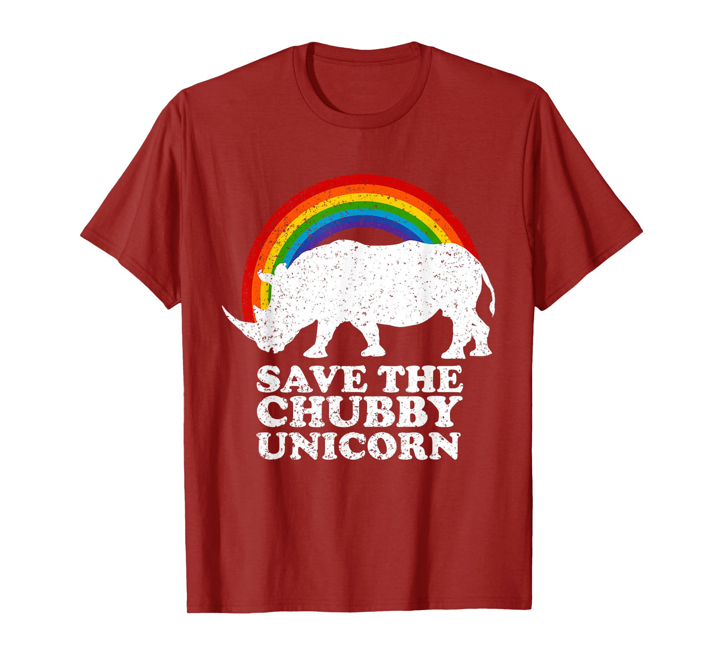 save the chubby unicorns rainbow Save the Rhino Day T-Shirt