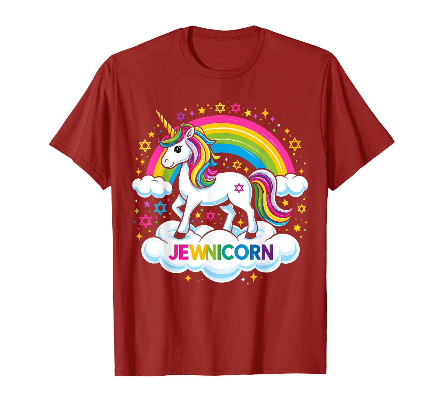 Hanukkah Jewnicorn Funny Jewish Unicorn T-Shirt