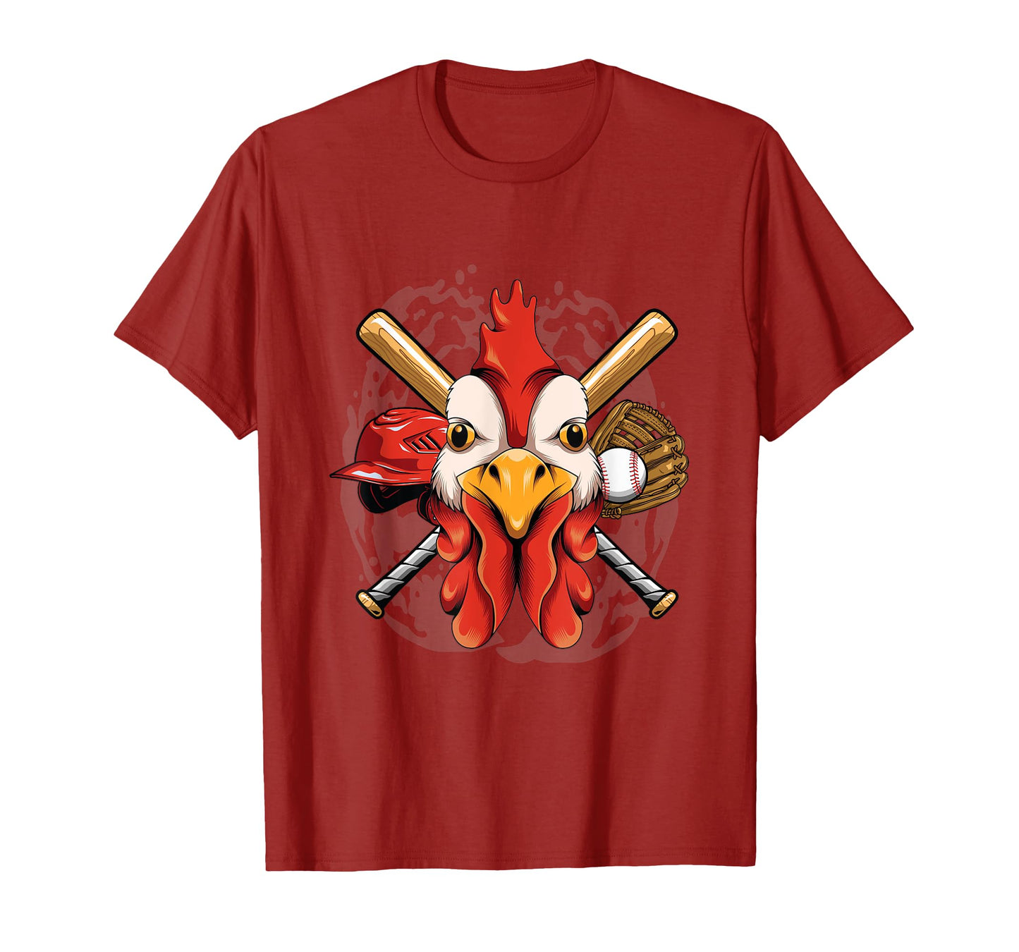 Baseball Player Chicken Pitcher Catcher Baseball Coach Farm T-Shirt
