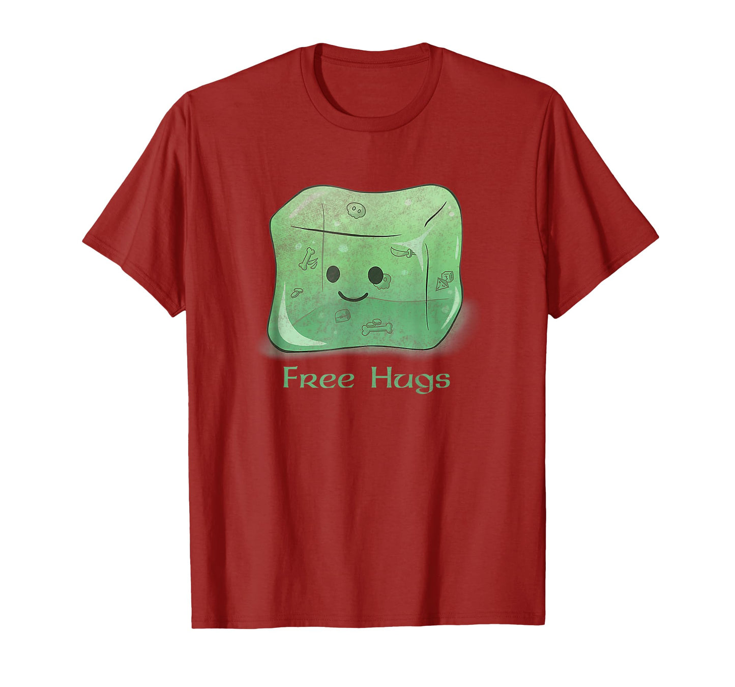 Vintage Gelatinous Cube, Free Hugs Design Men and Women T-Shirt