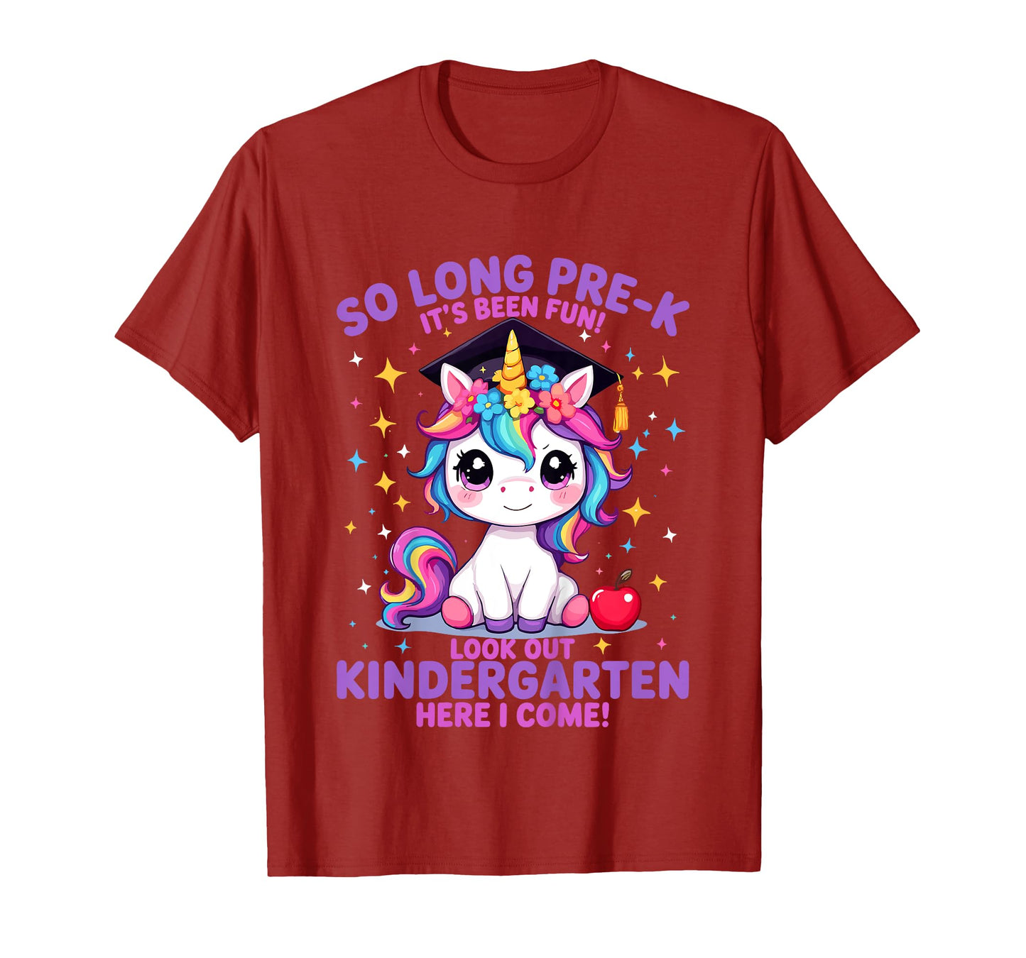 So Long Pre-K Graduation for Girls PreK Graduates Unicorn T-Shirt