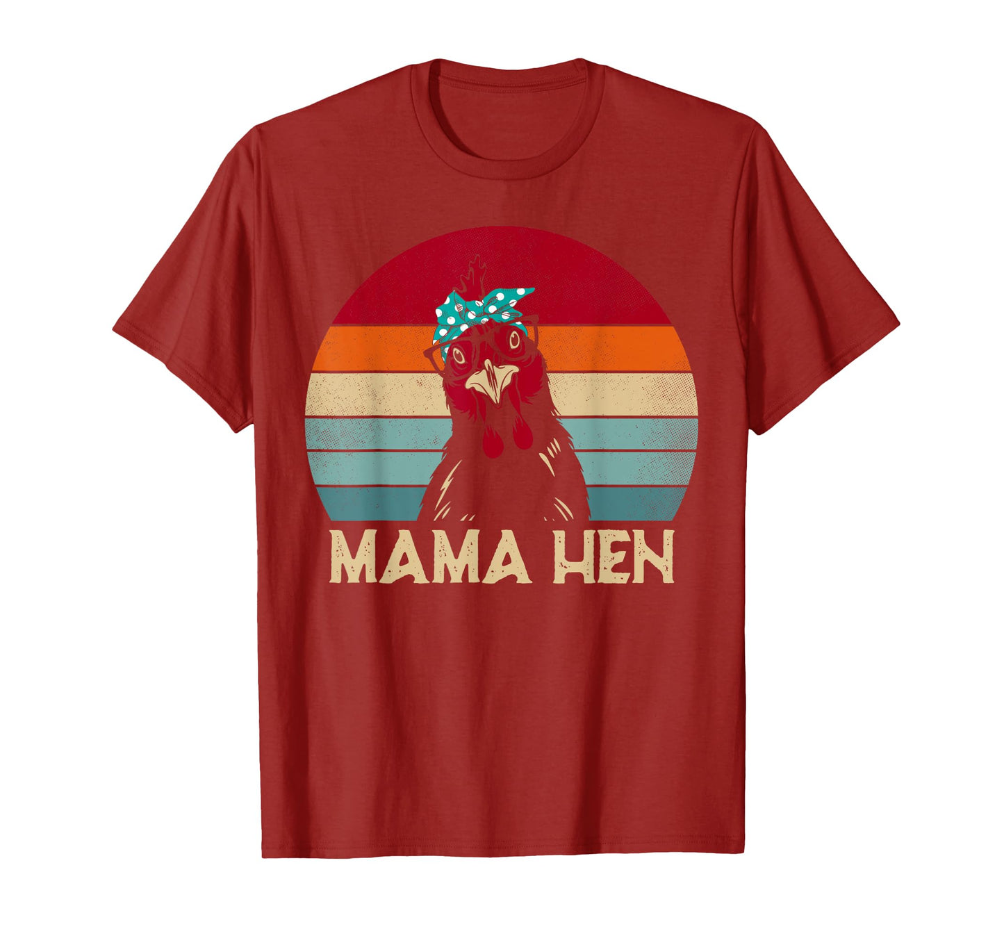 Funny Mama Hen Chicken Mom Gifts Chicken Pajamas Retro T-Shirt