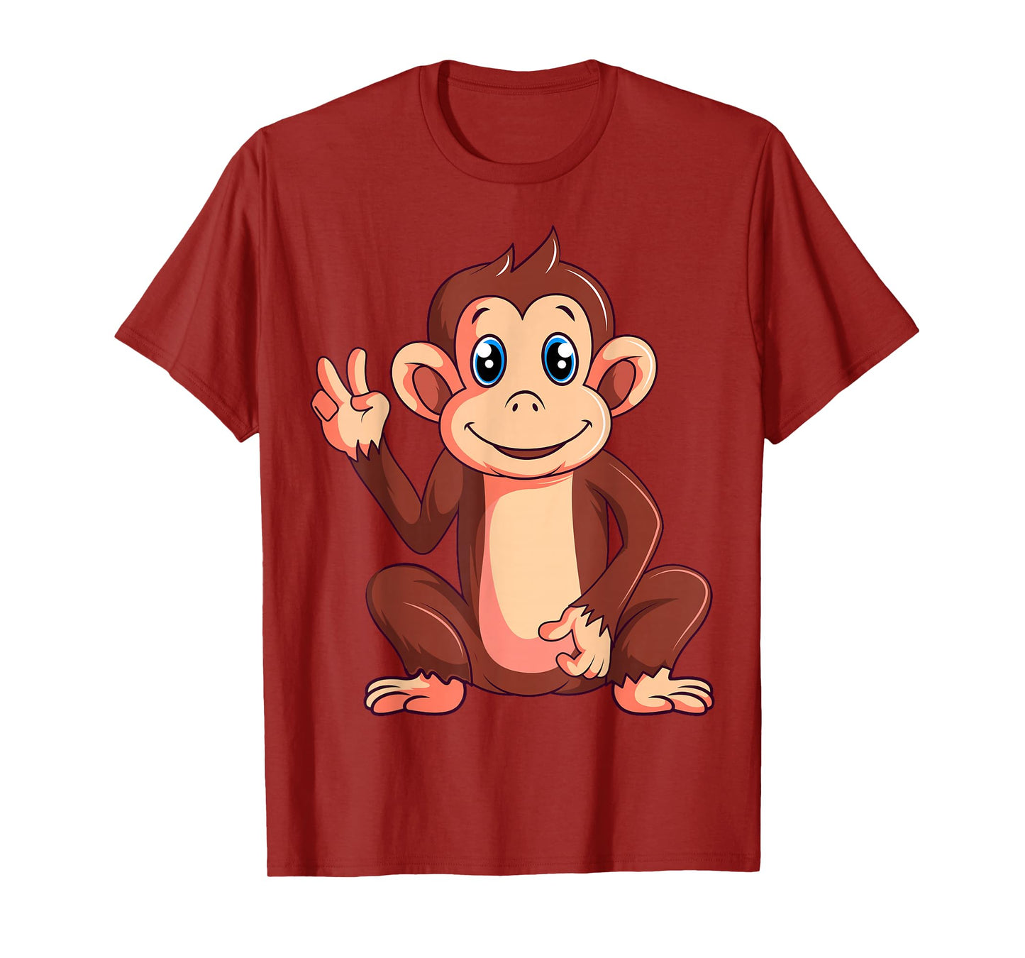 Monkey Lover Kids Boys Girls Women T-Shirt