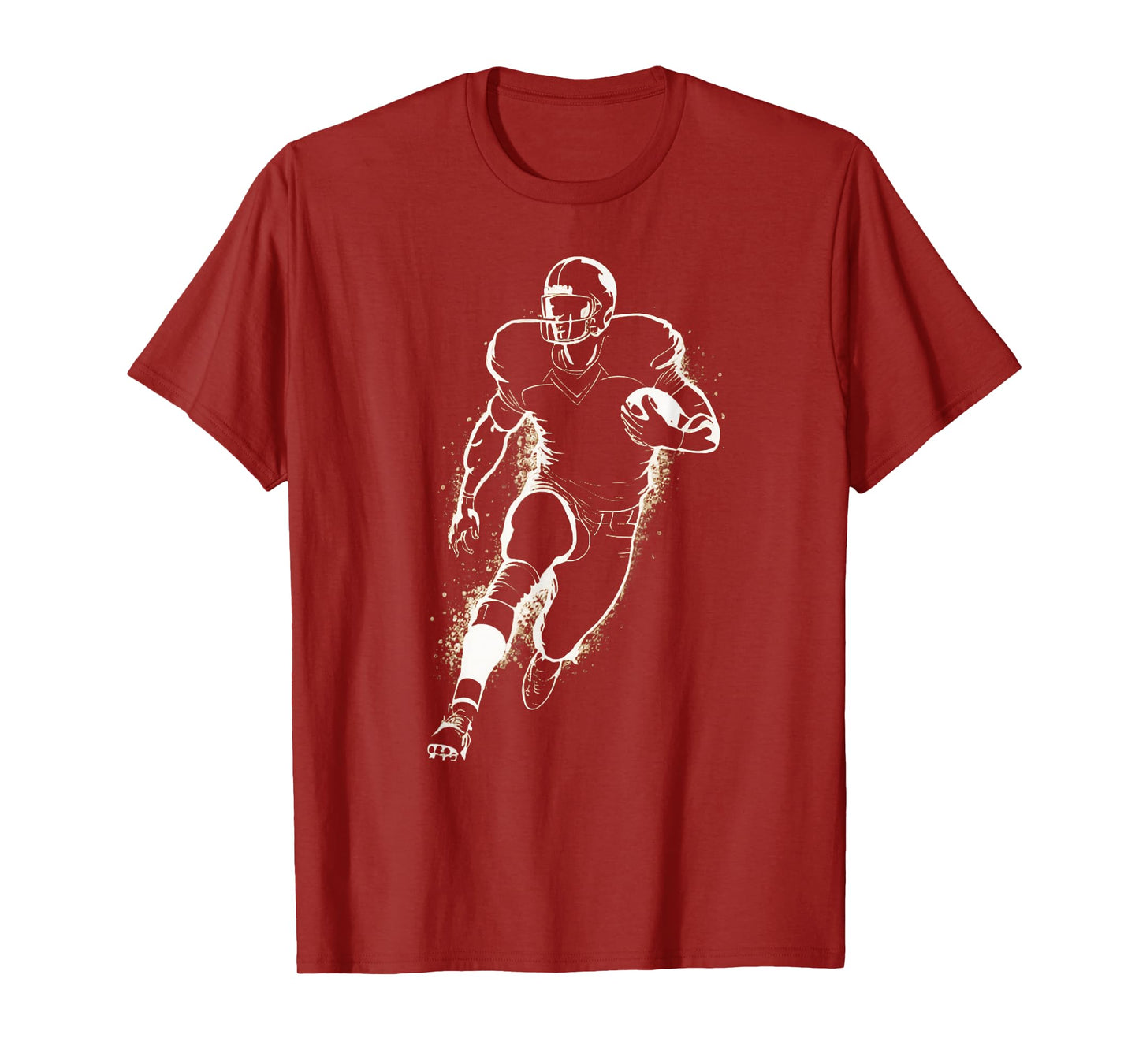 Football Player Action Silhouette Minimal T-Shirt