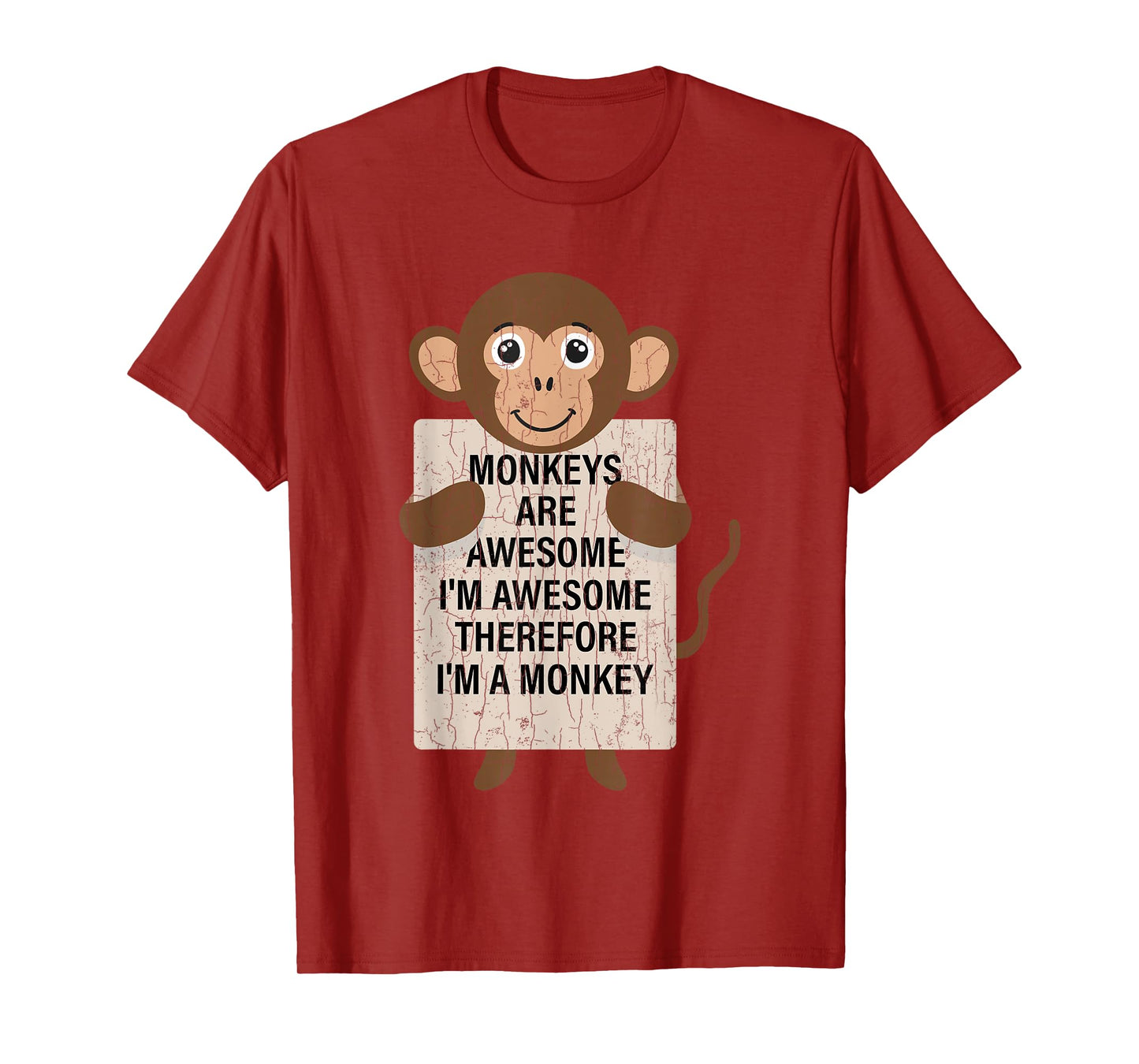 Monkeys Are Awesome Funny Monkey Animal Lover Graphic T-Shirt