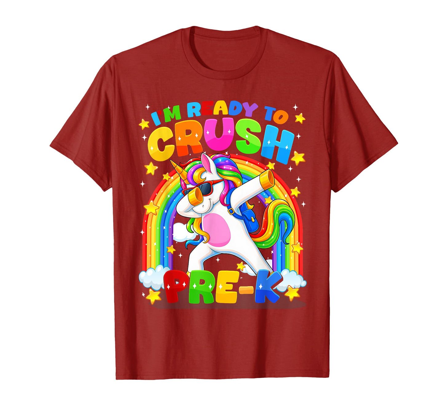 Im Ready To Crush Pre K Pre-K First Day Unicorn Kid Boy Girl T-Shirt