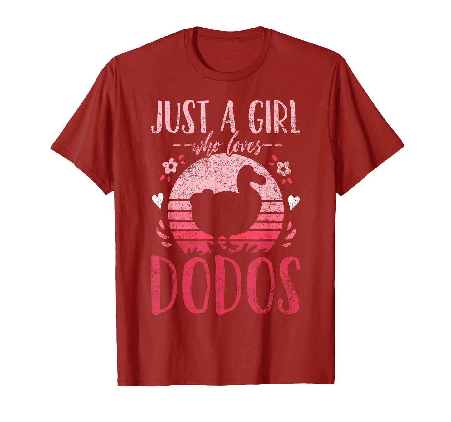 Dodo Birds Just a Girl Who Loves Dodos Retro Vintage T-Shirt
