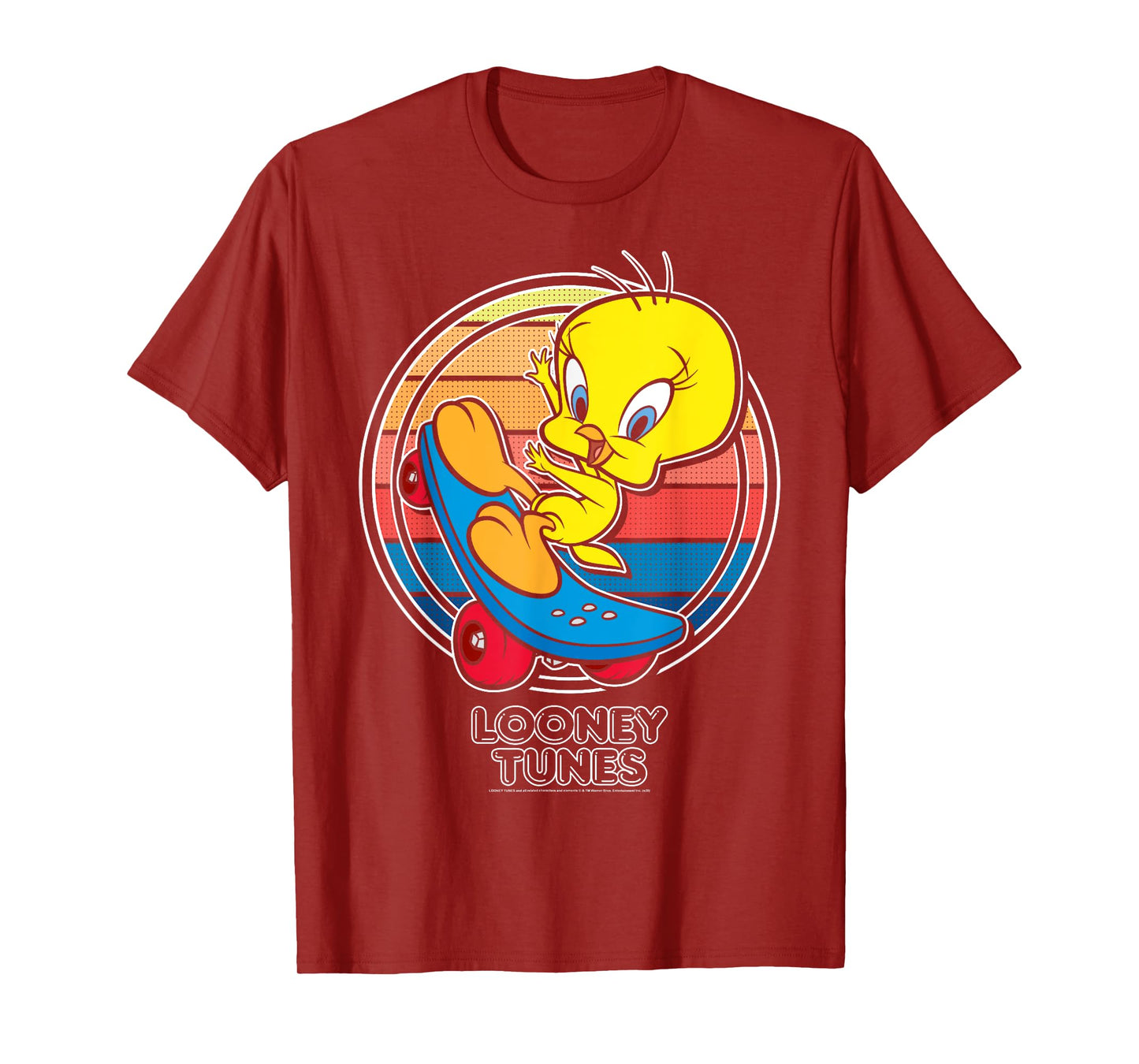 Looney Tunes Tweety Bird Skate Portrait T-Shirt