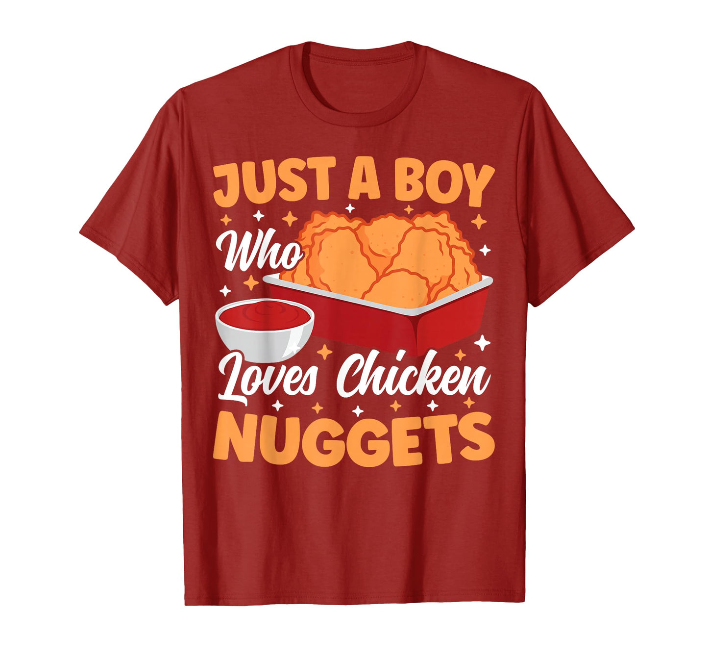 Just A Boy Who Loves Chicken Nuggets Funny Chicken Nuggets T-Shirt
