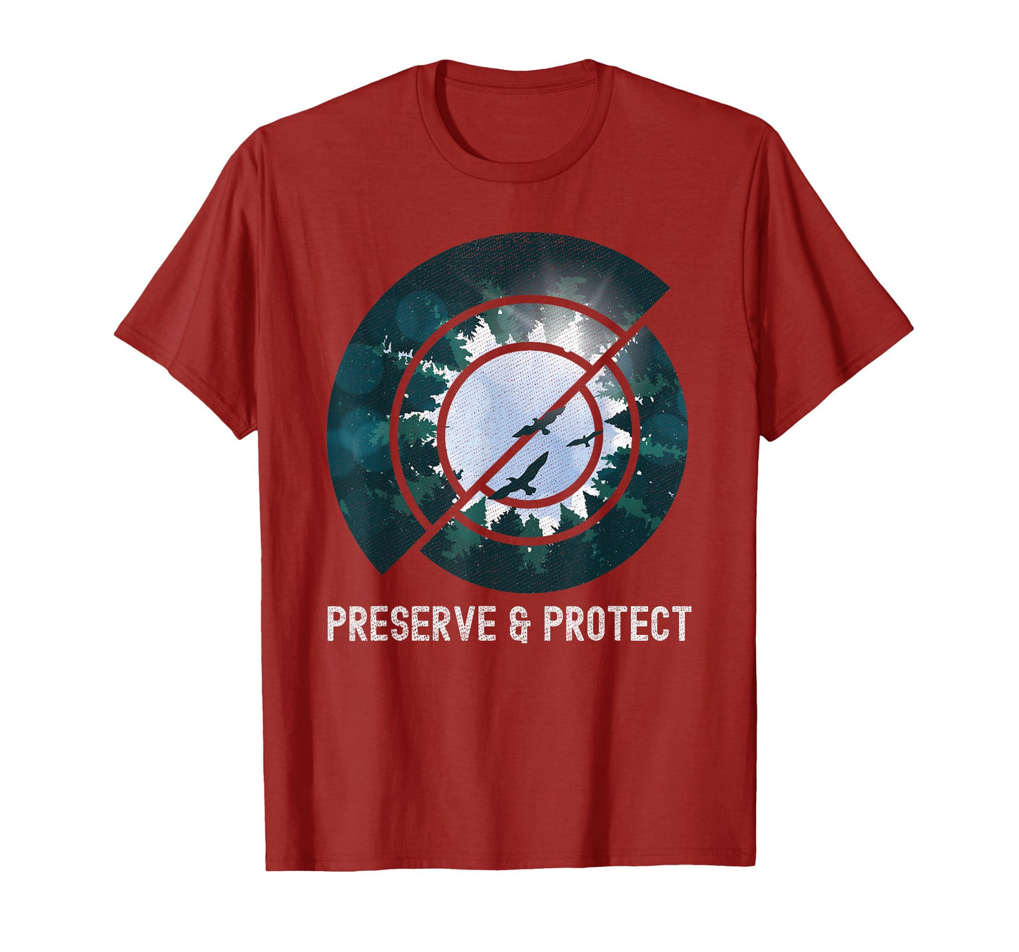 Wildlife Nature Preserve & Protect Bird Forest Conservation T-Shirt