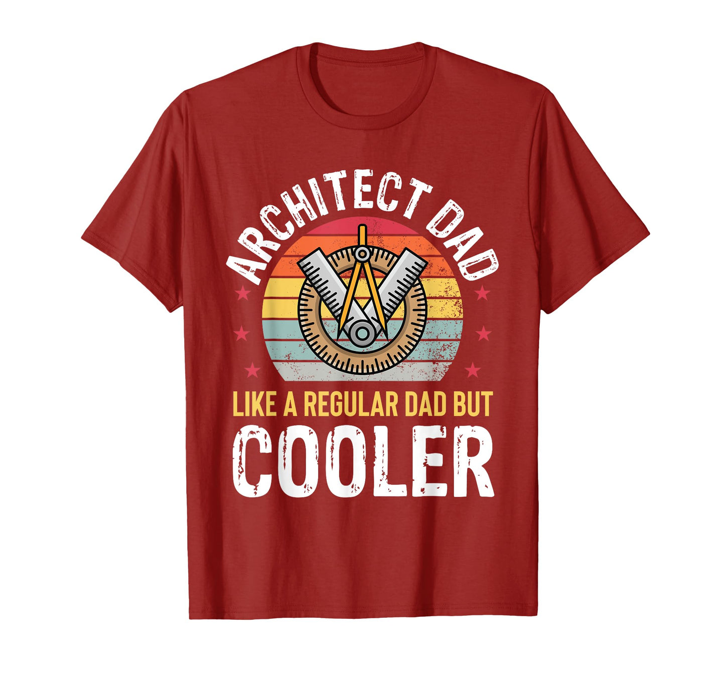 Architect Dad Architecture Engineer Father Mens Retro Funny T-Shirt