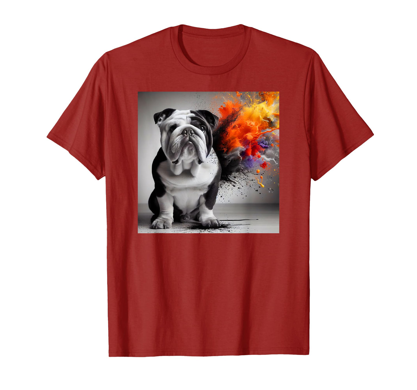 Bold Bulldog Contrast, Bulldog themed Men Women Kids T-Shirt