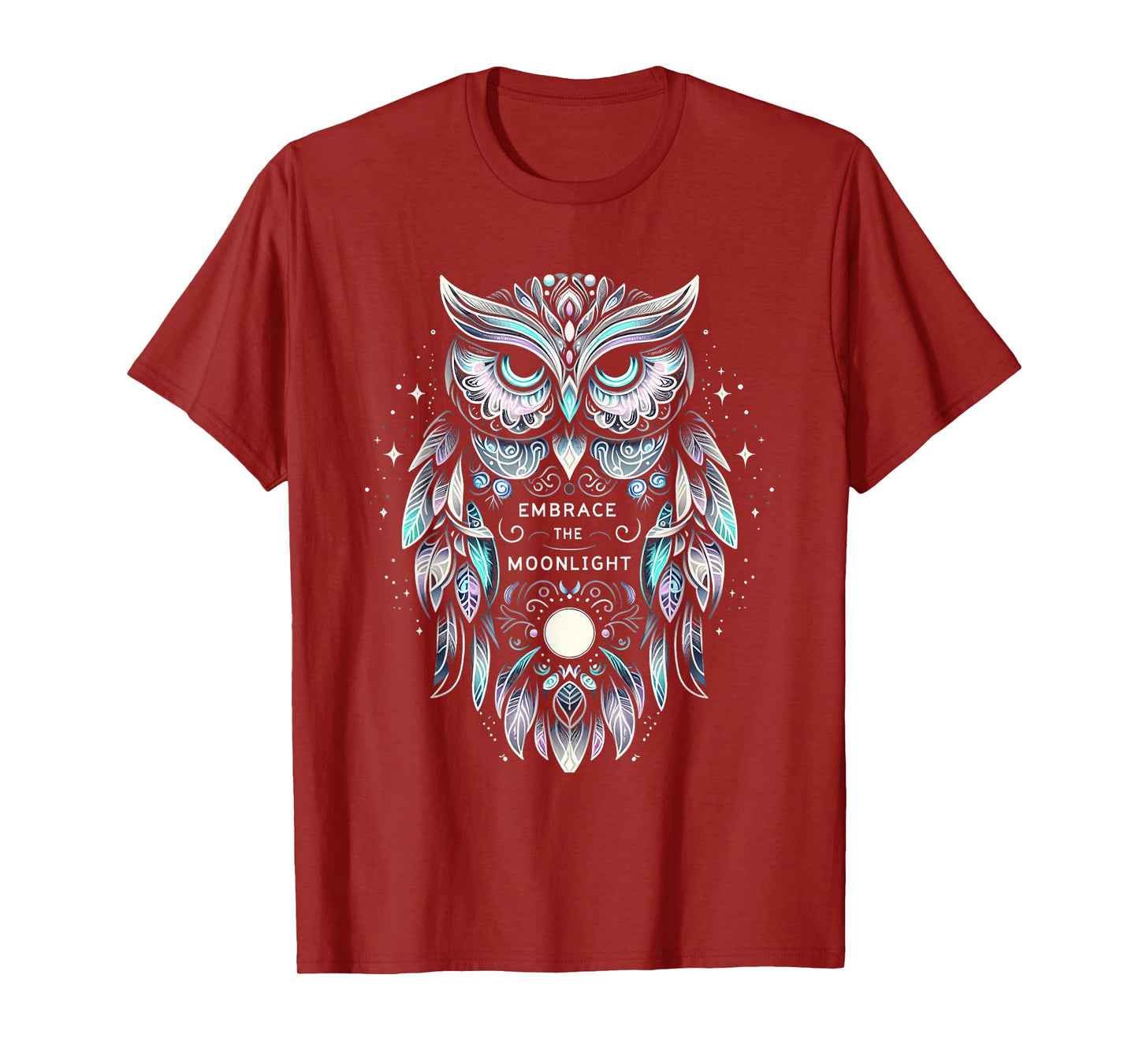 Owl Artwork Tee - Moonlight Night Bird Lover Girls Women T-Shirt