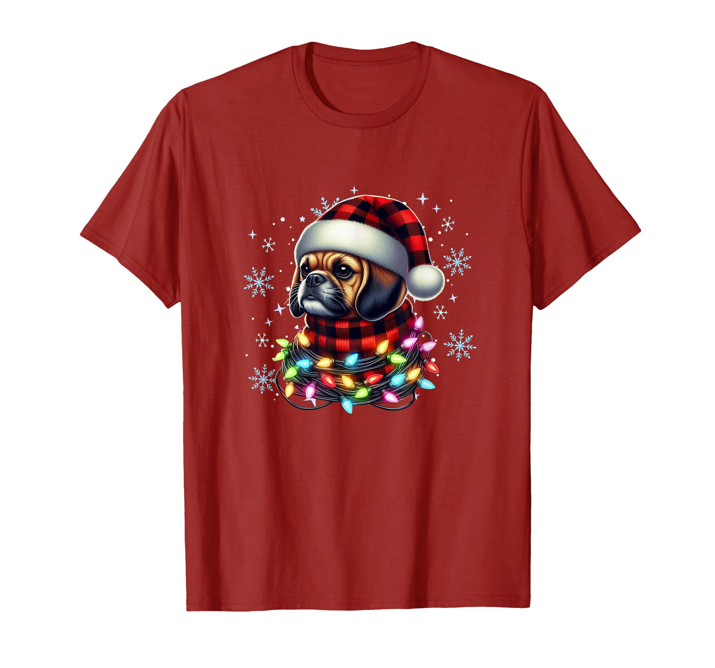 Puggle Christmas Gifts for Puggle Lovers Unisex-Kids Black Puggle Xmas Puggle Lover T-Shirt