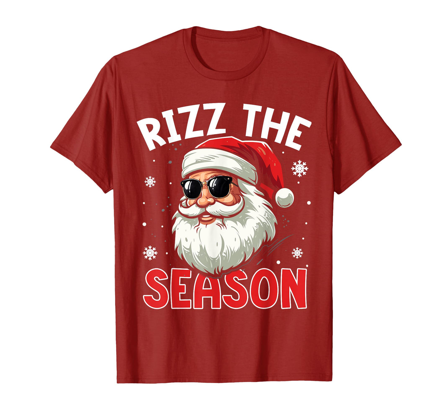 Rizz The Season Santa Claus Rizzmas Funny Boys Christmas T-Shirt