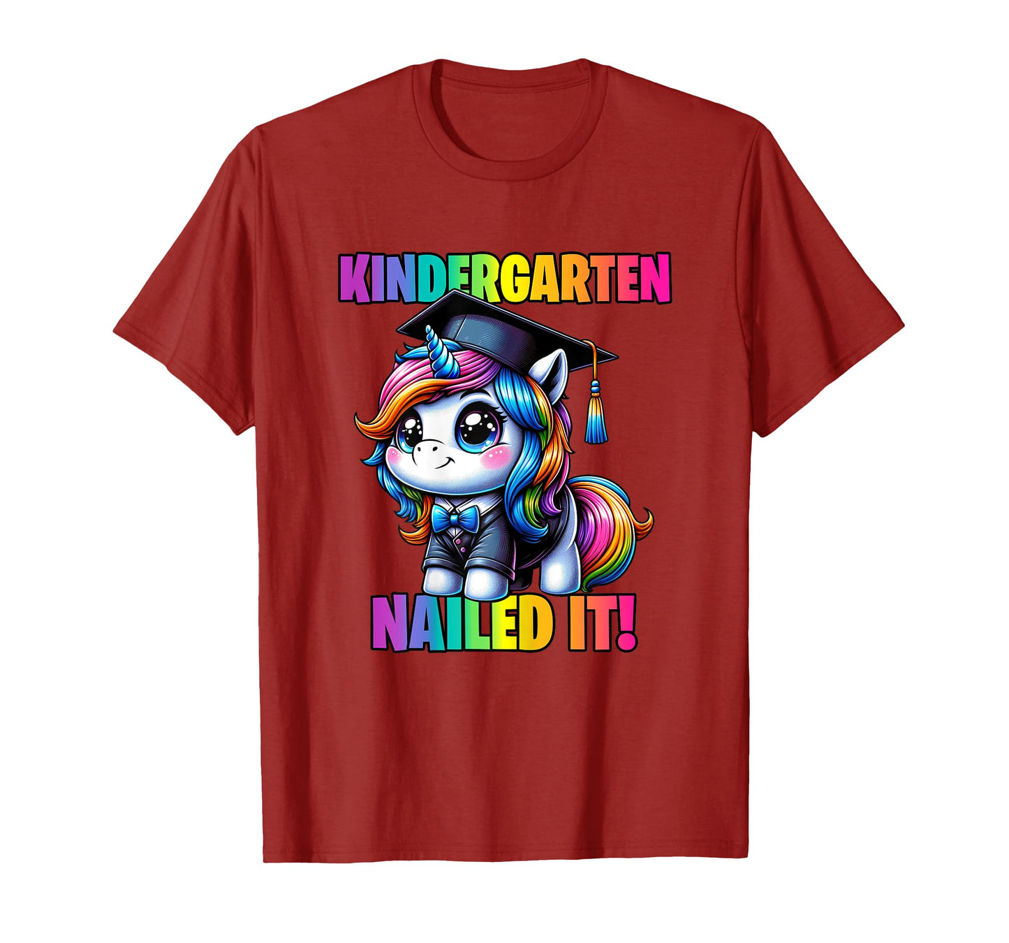 Graduation Kindergarten Unicorn Nailed It Girls Grad Magical T-Shirt