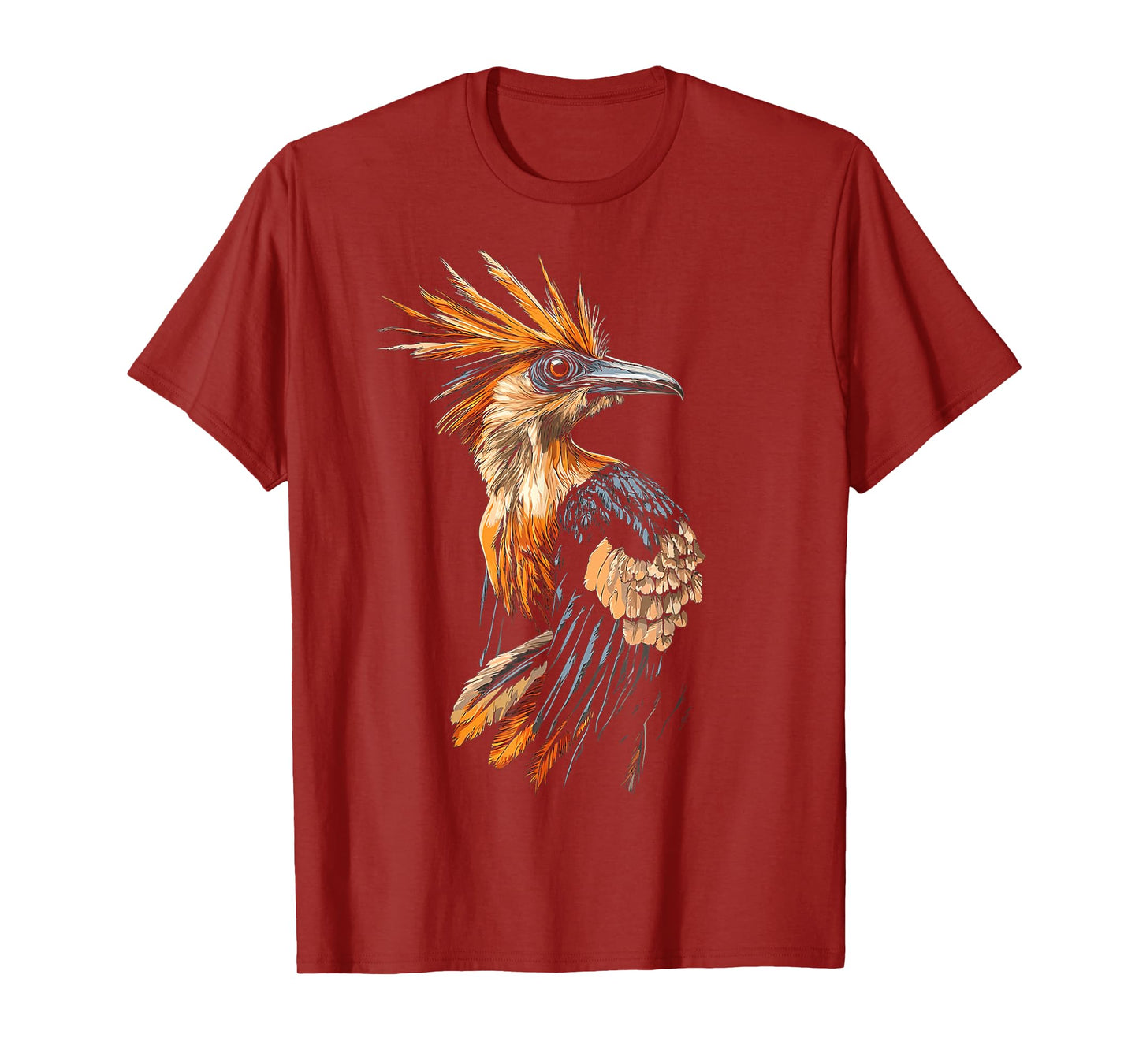 Hoatzin Bird Motif Animal Artwork Hoatzin T-Shirt