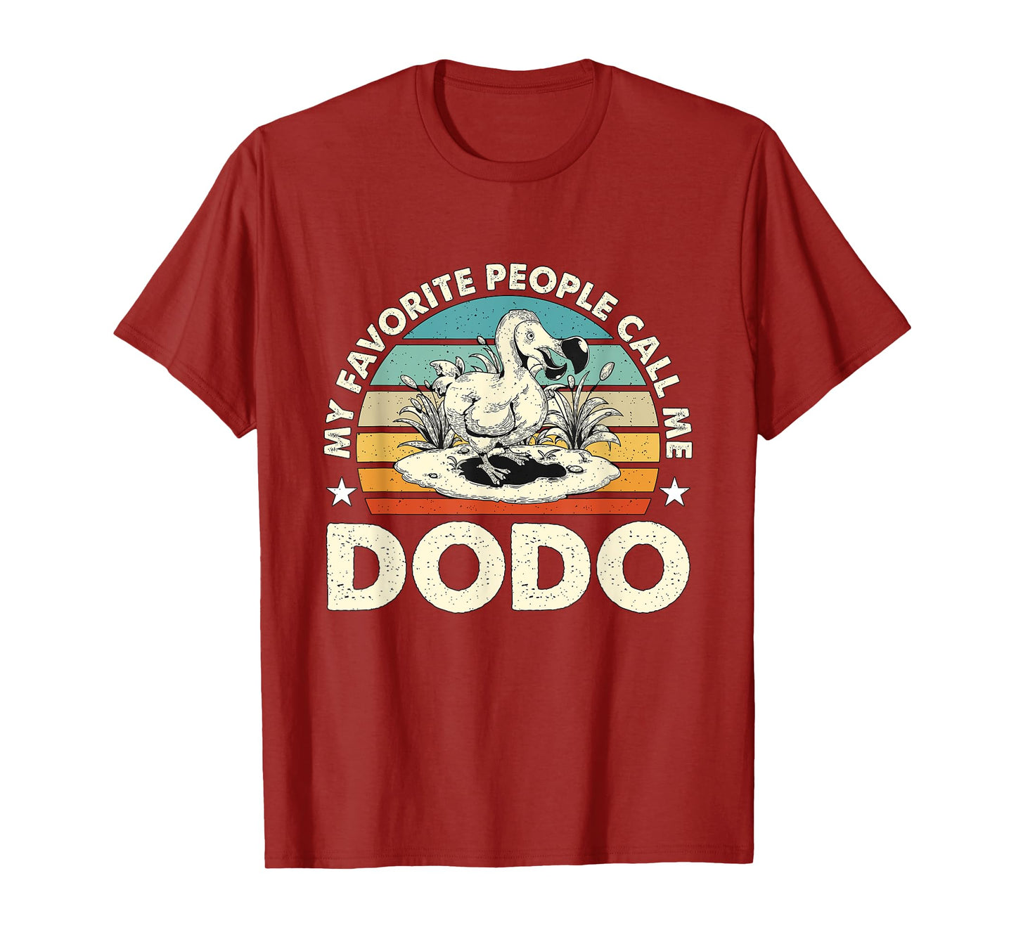 My Favorite People Call Me Dodo Retro Flightless Dodo Bird T-Shirt