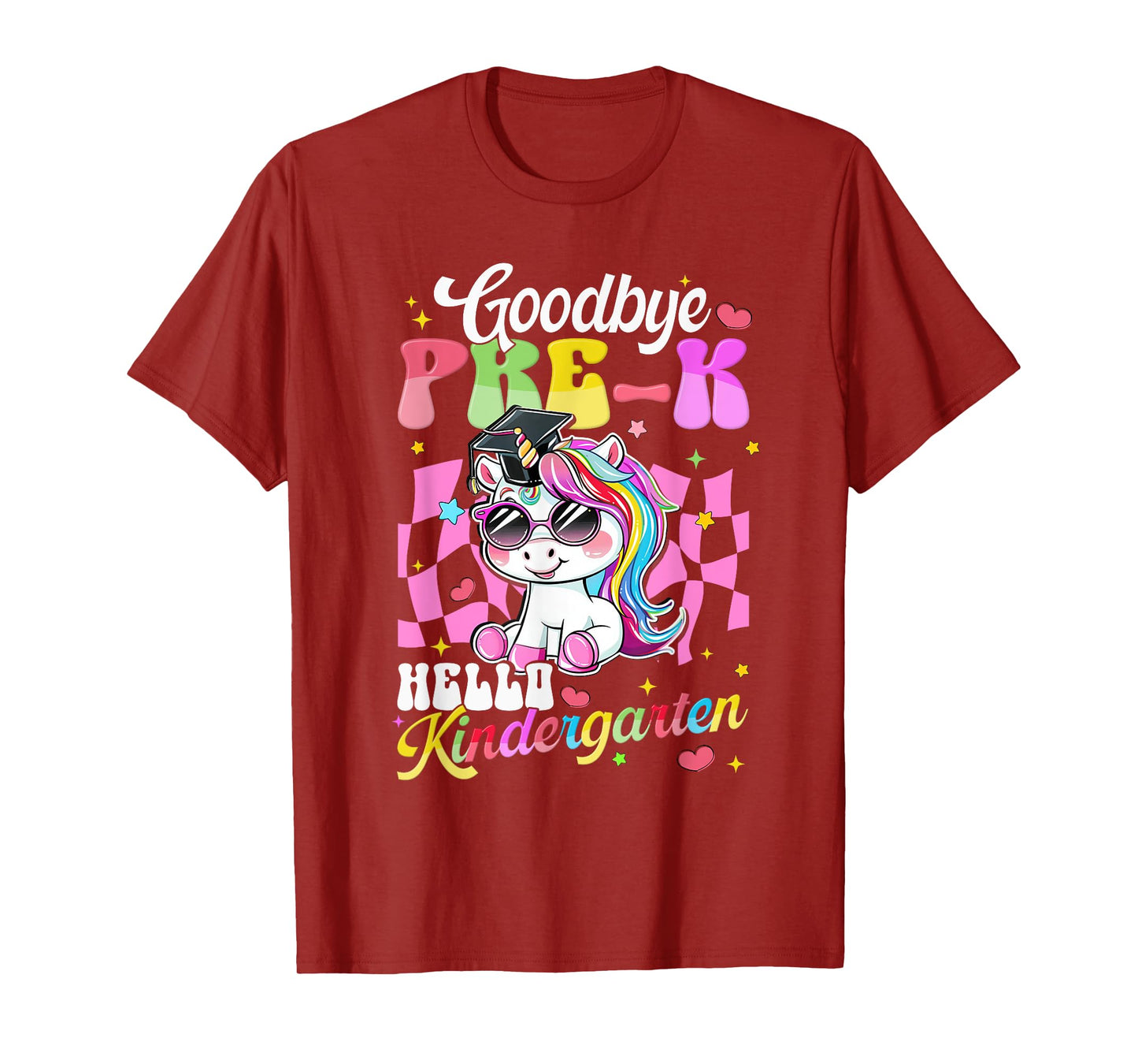 Girls Pre-K Graduation Cute Unicorn Preschool Graduate 2025 T-Shirt