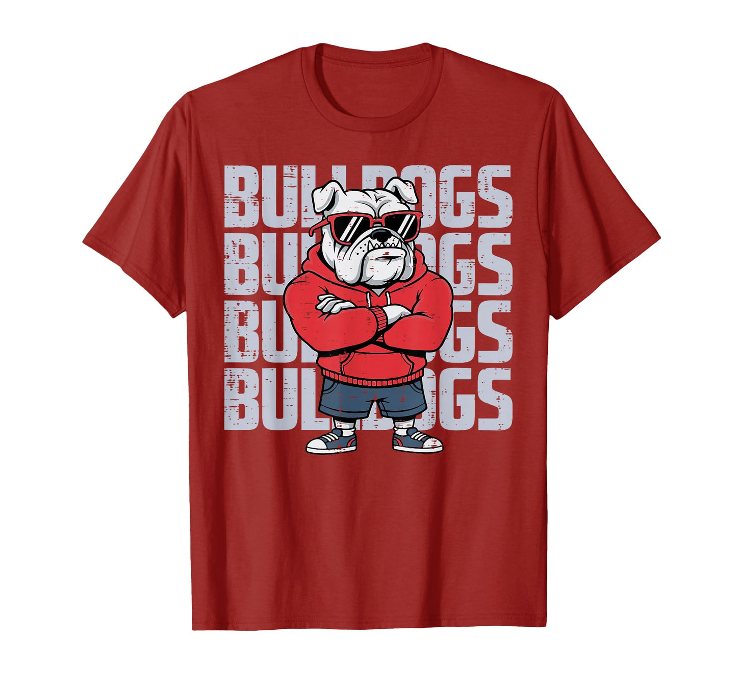 Bulldog Sunglasses Women Men Kids Boys Girls Youth Teen T-Shirt