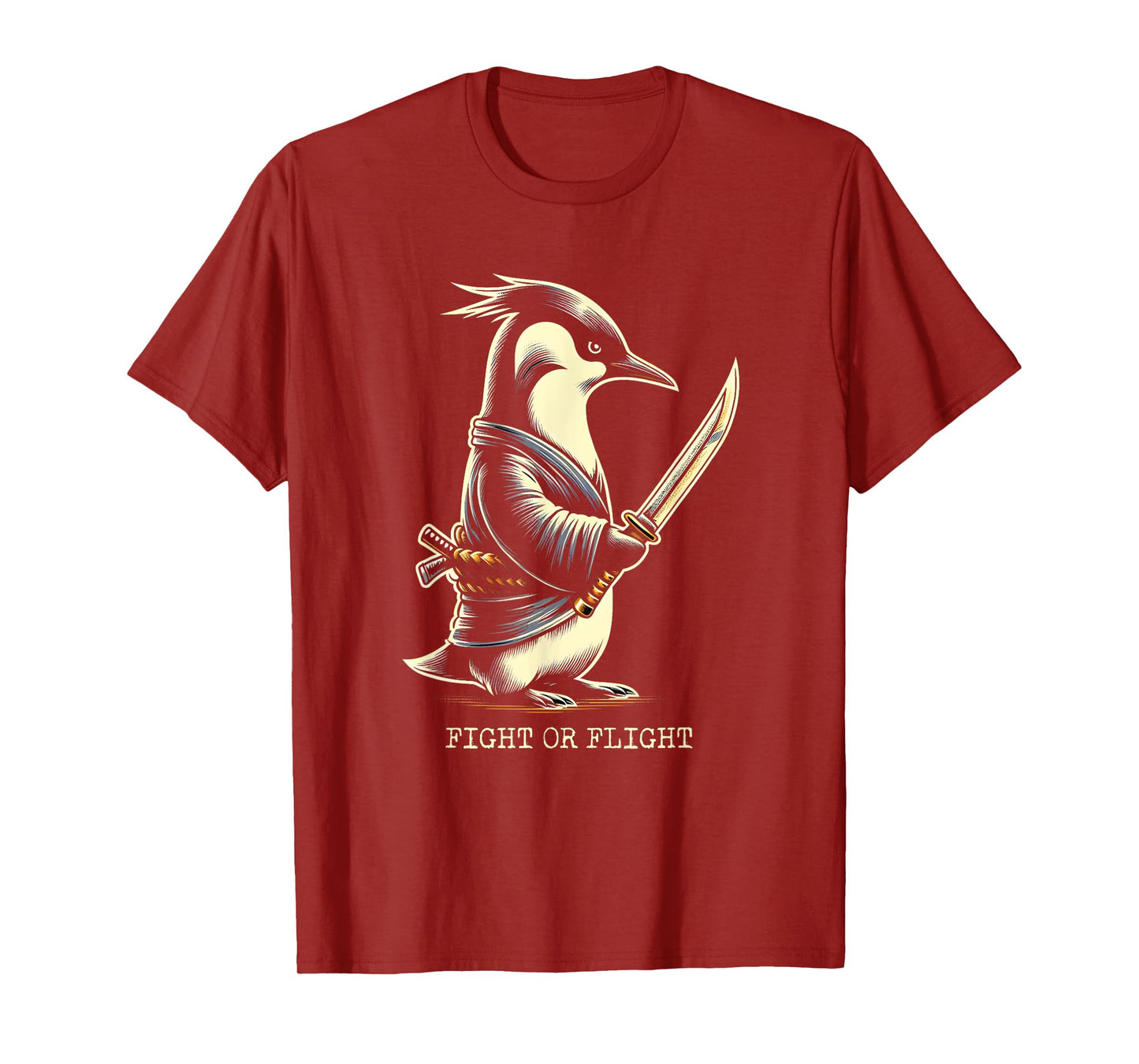 Fight or Flight Penguin T-Shirt