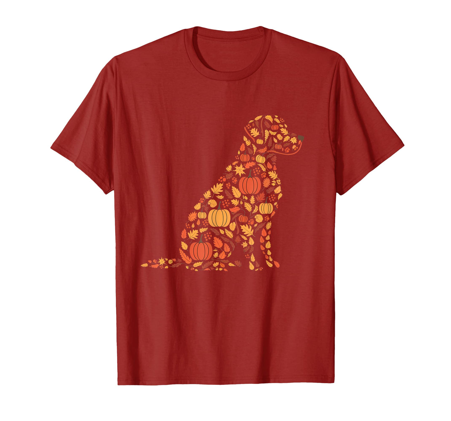 Labrador Retriever Fall Dog Autumn Leaves Thanksgiving T-Shirt