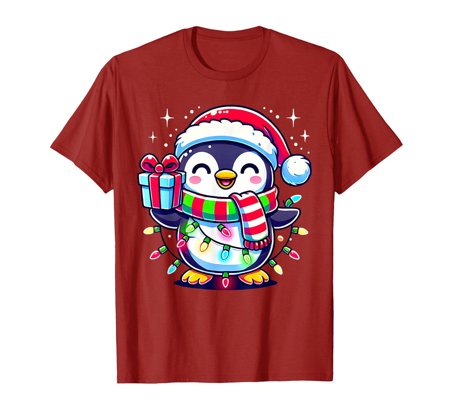Cute Penguin Christmas Pajamas Xmas Family Kids Toddler T-Shirt