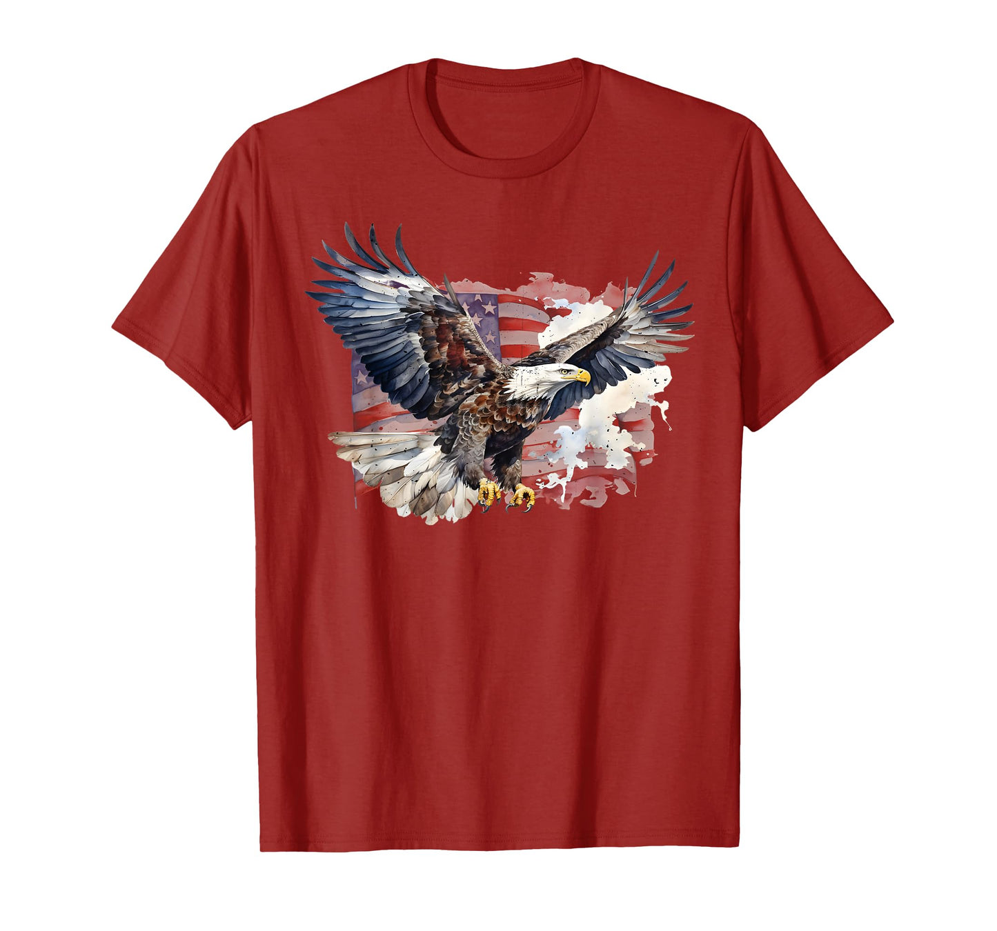 American Nature Bald Eagle Mullet US Flag Patriot Bird Lover T-Shirt