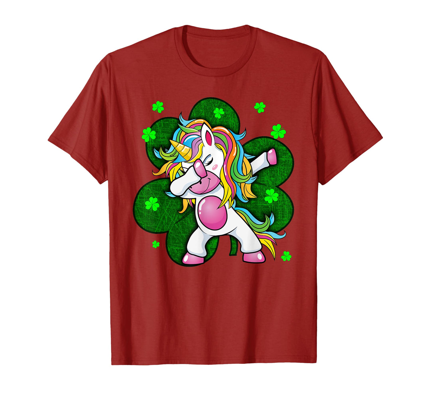 Girls St Patricks Day Outfit - Funny Dabbing Unicorn Women T-Shirt