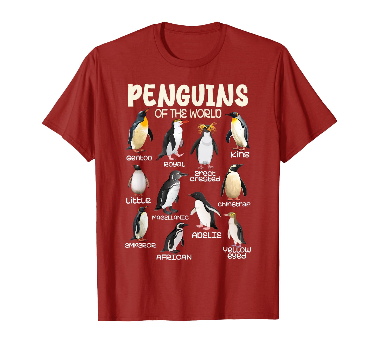 Penguin Tees Penguins Animals of the World Penguin Lovers T-Shirt