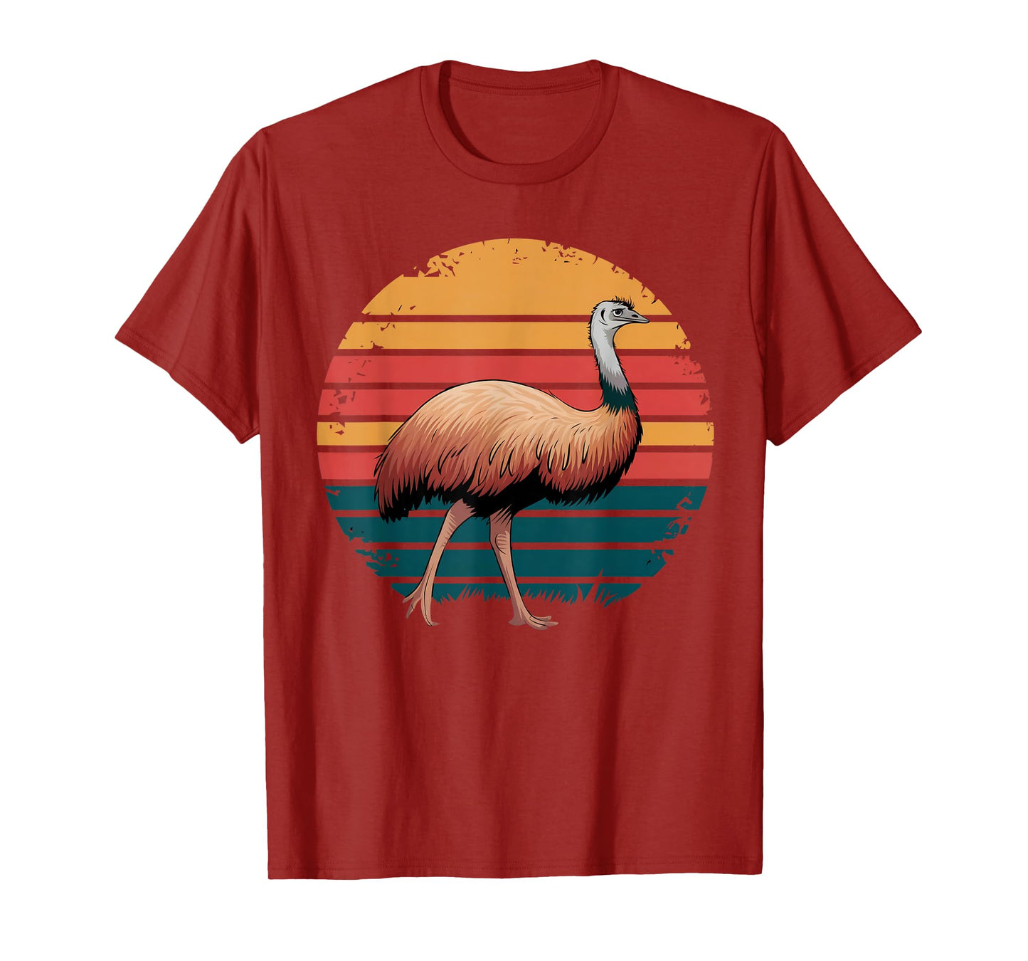 Retro Vintage Emu Bird Wildlife Nature Lover Gifts for Women T-Shirt