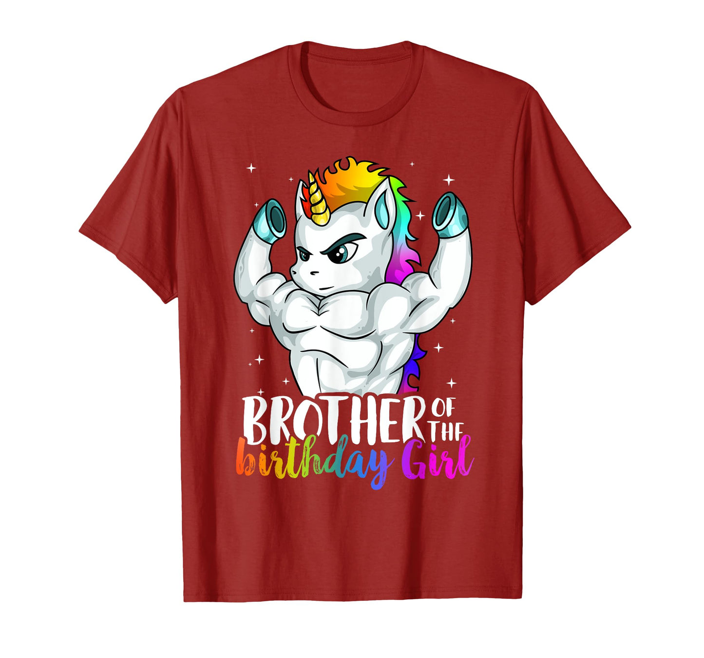 Brother of Birthday Girl Unicorn Boys Son Grandkid Nephew T-Shirt