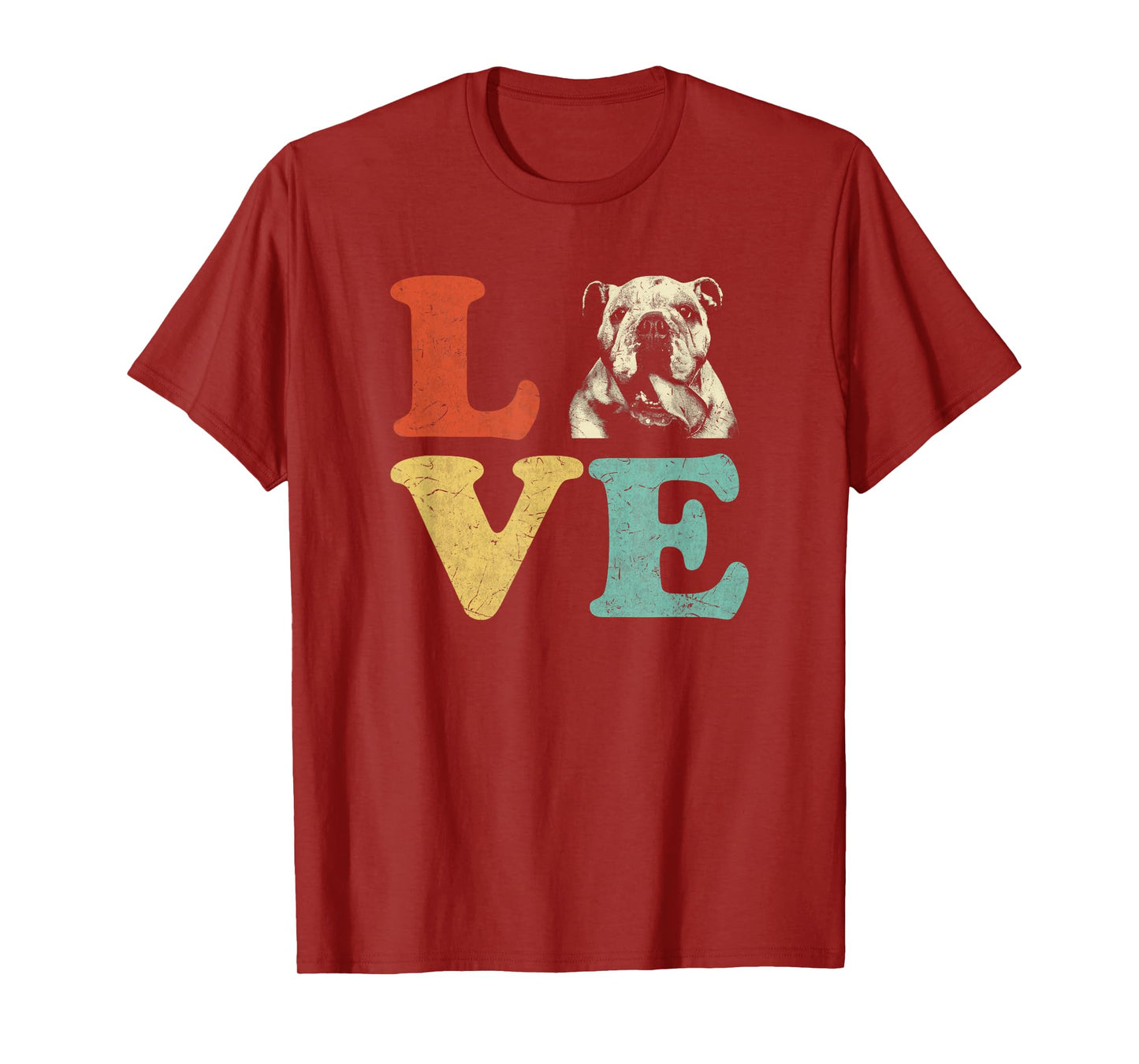 I Love My Bulldog English Bulldog Dog Lovers T-Shirt