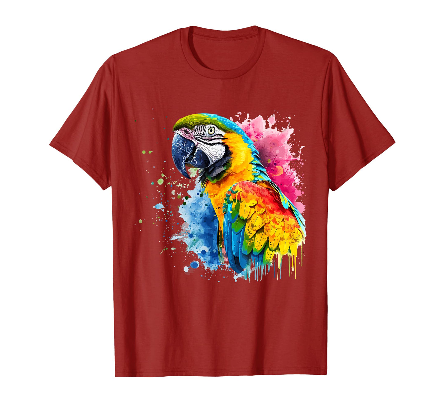 Colorful Parrot Watercolor T-Shirt