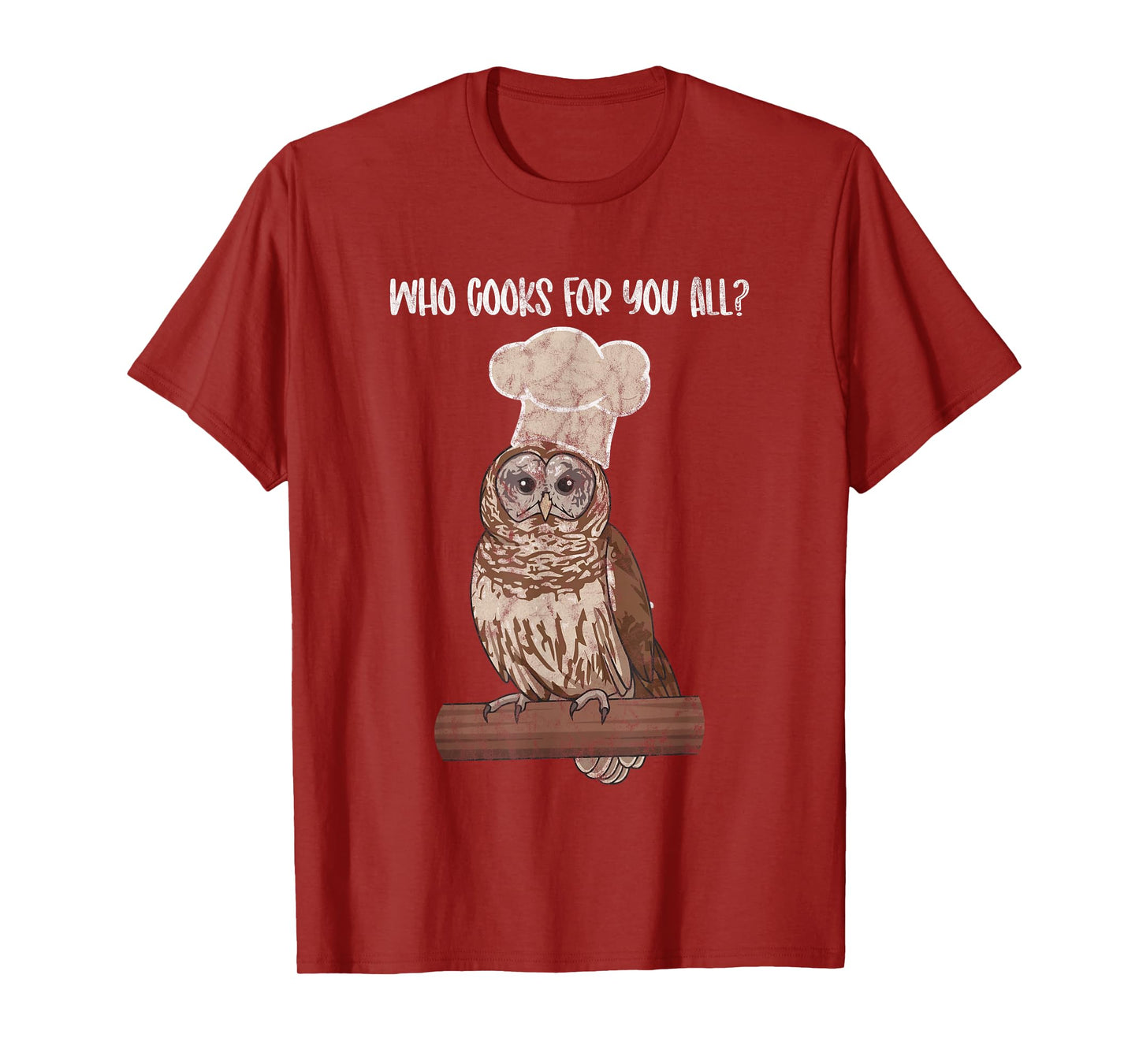 Barred Owl Chef owl lover, bird fan birder T-Shirt