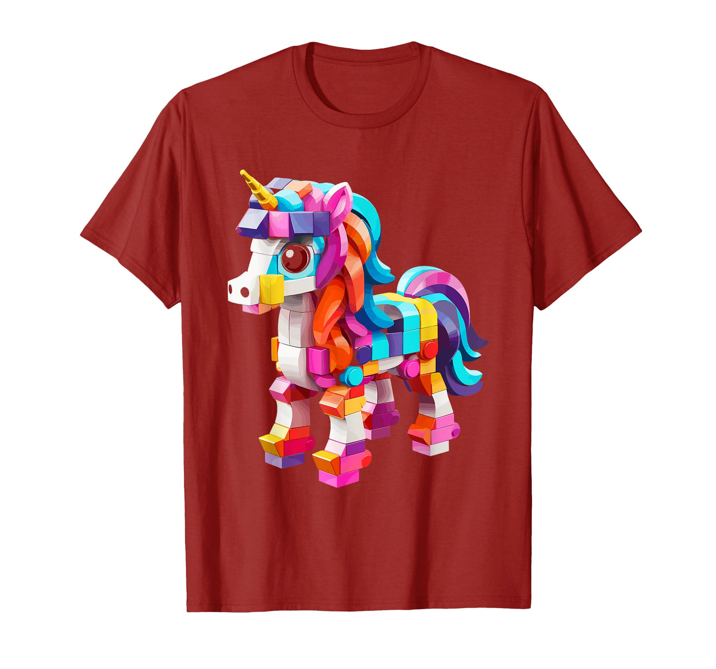 Master Builder Bricks Blocks Play Toys Unicorn T-Shirt