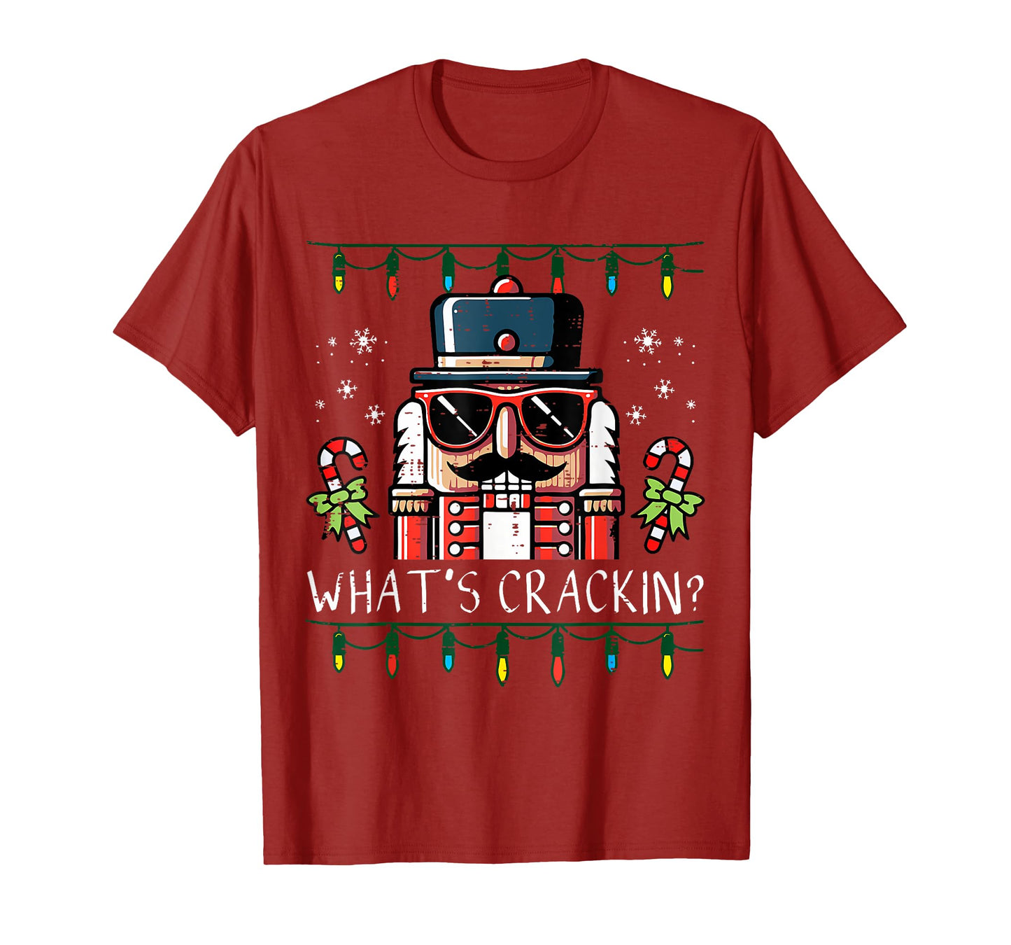 Christmas Nutcracker What's Crackin Men Women Kids T-Shirt