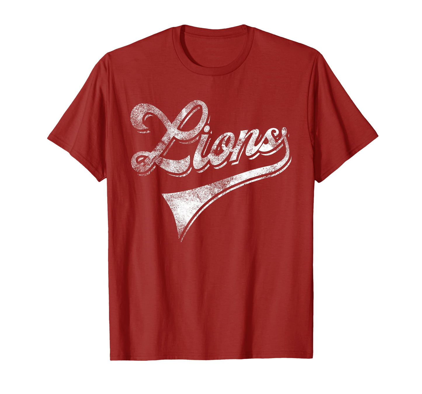 Lions School Sports Fan Team Spirit Mascot Vintage T-Shirt