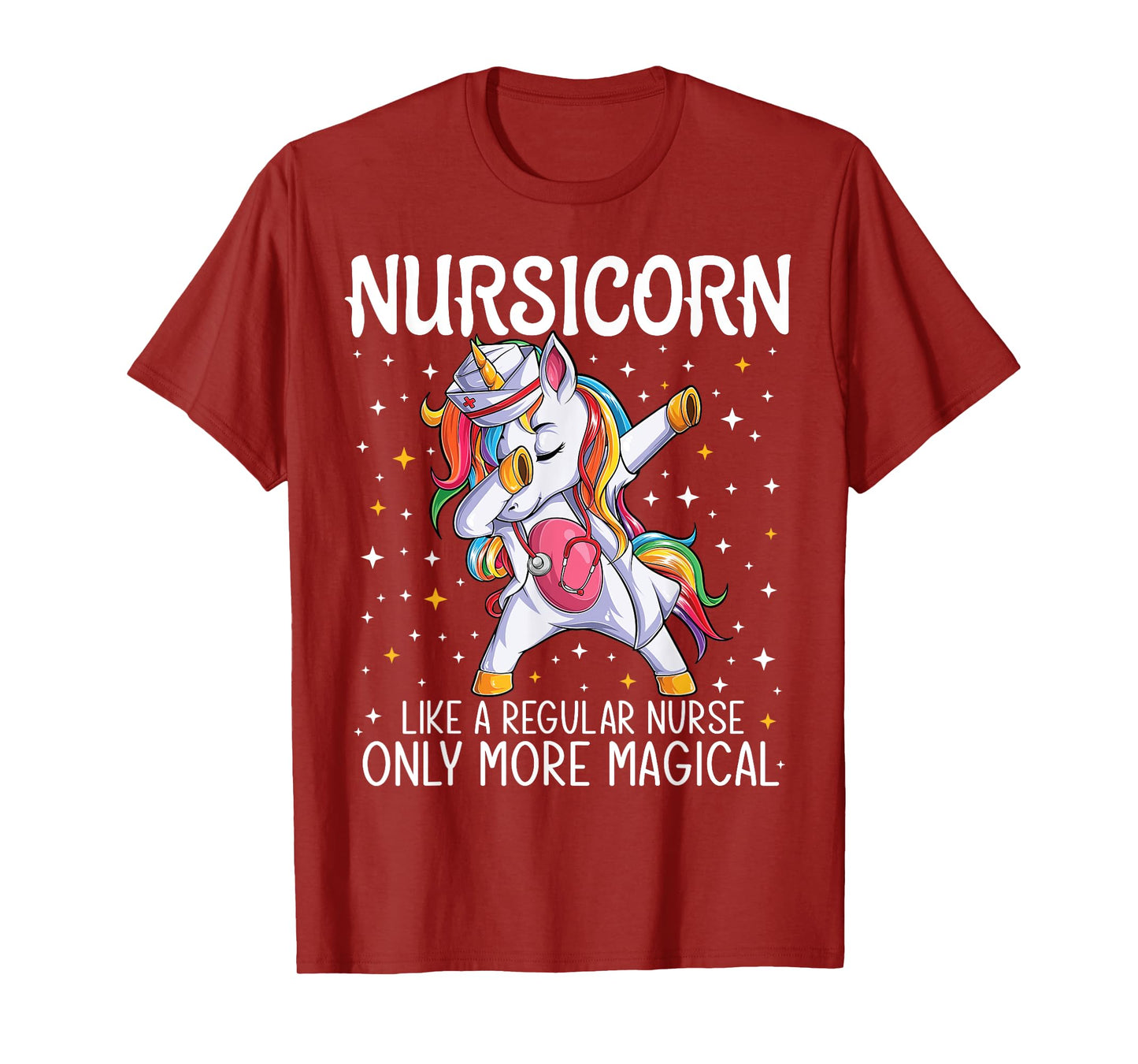Dabbing Unicorn Nursicorn Funny Nurse Gift women men CNA RN T-Shirt