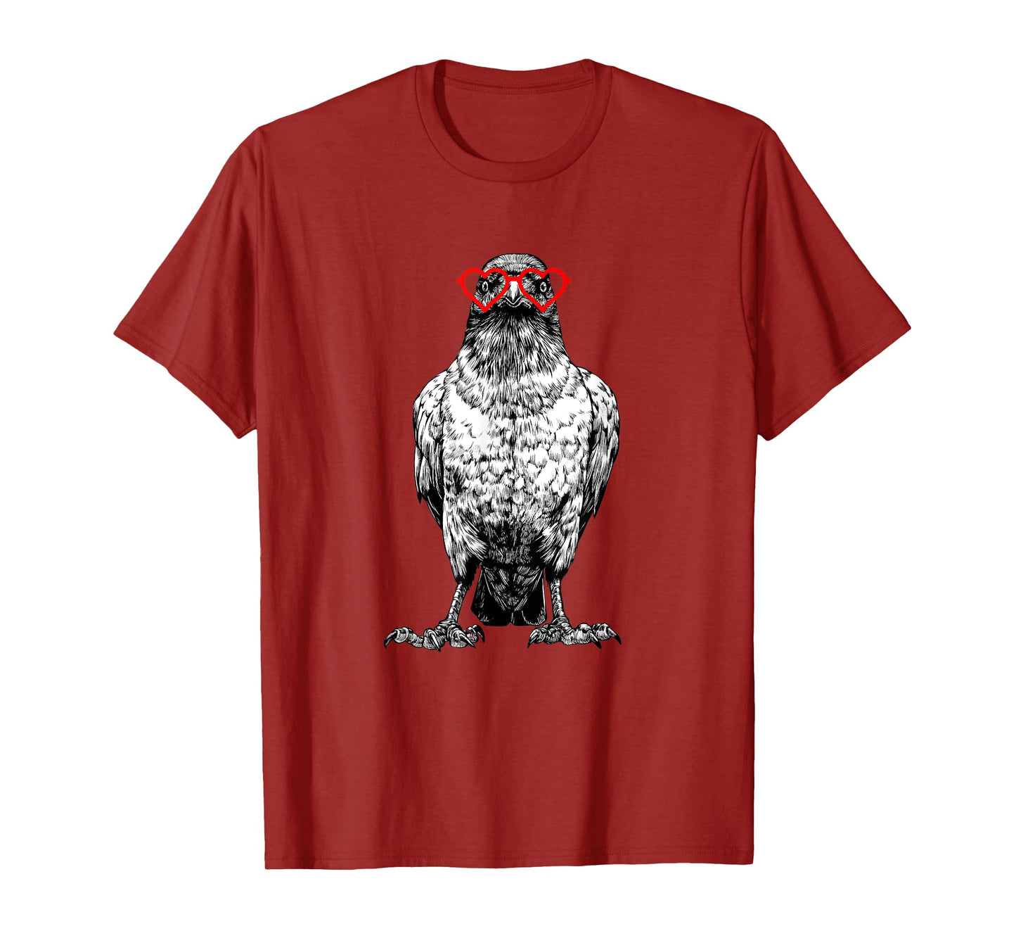 Crow Valentines Day Bird Lover Animal lovers. T-Shirt
