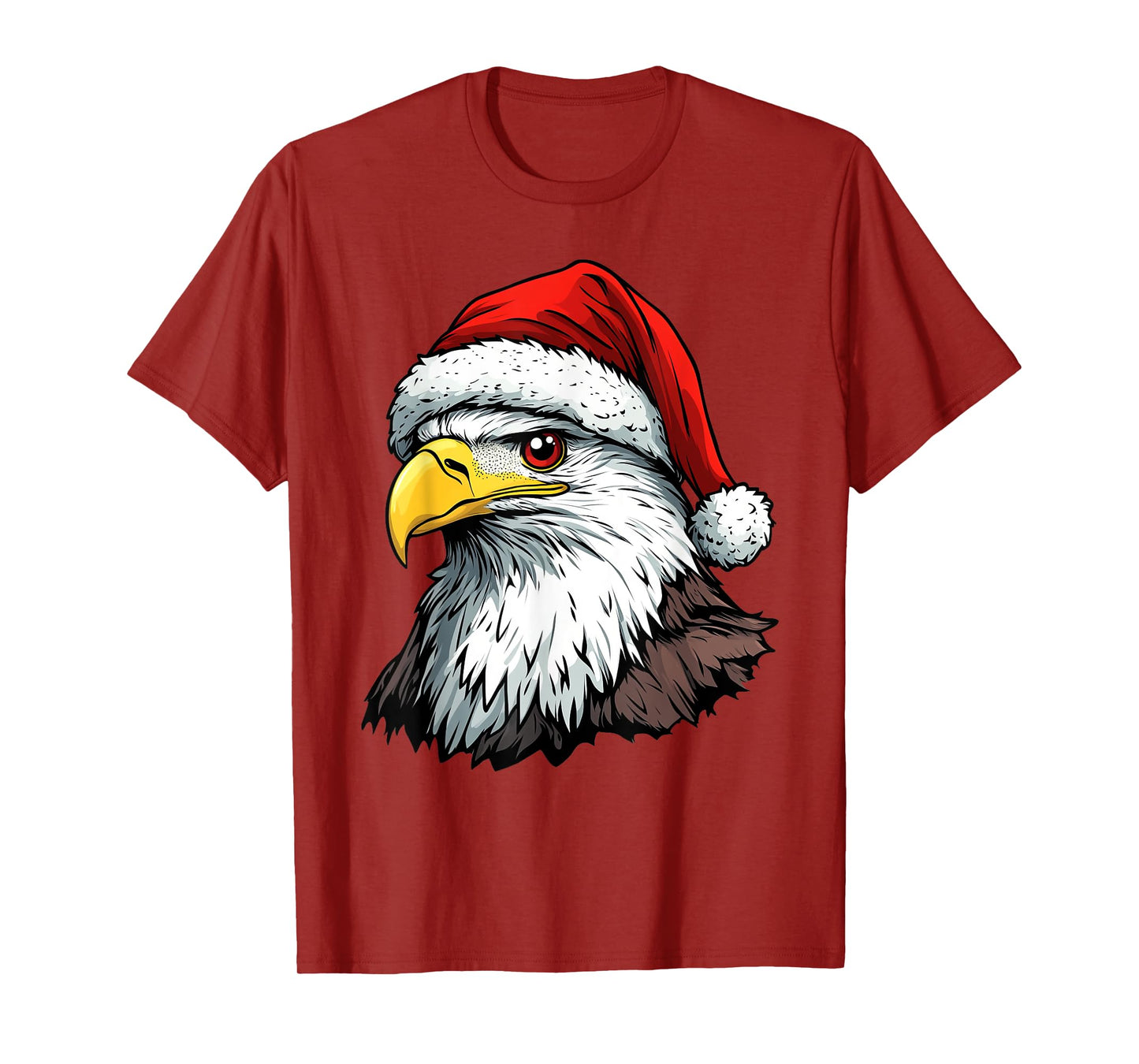 Eagle Bird Santa Hat Christmas Xmas T-Shirt