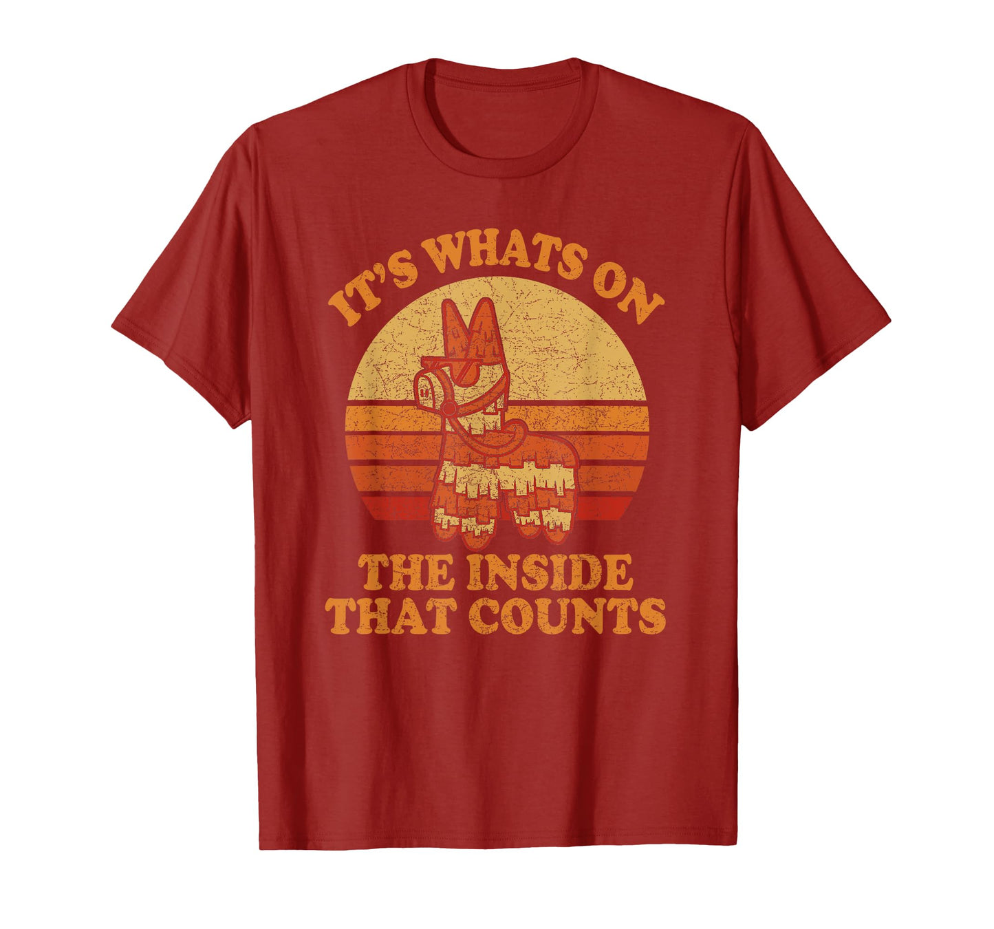Its Whats on the Inside that Counts - Retro Donkey Pinata T-Shirt