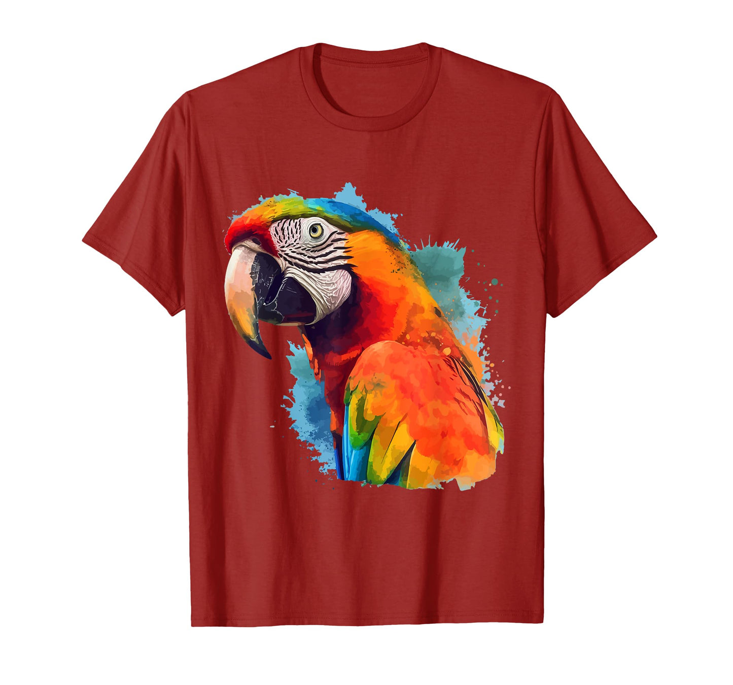 Colorful Parrot Watercolor T-Shirt