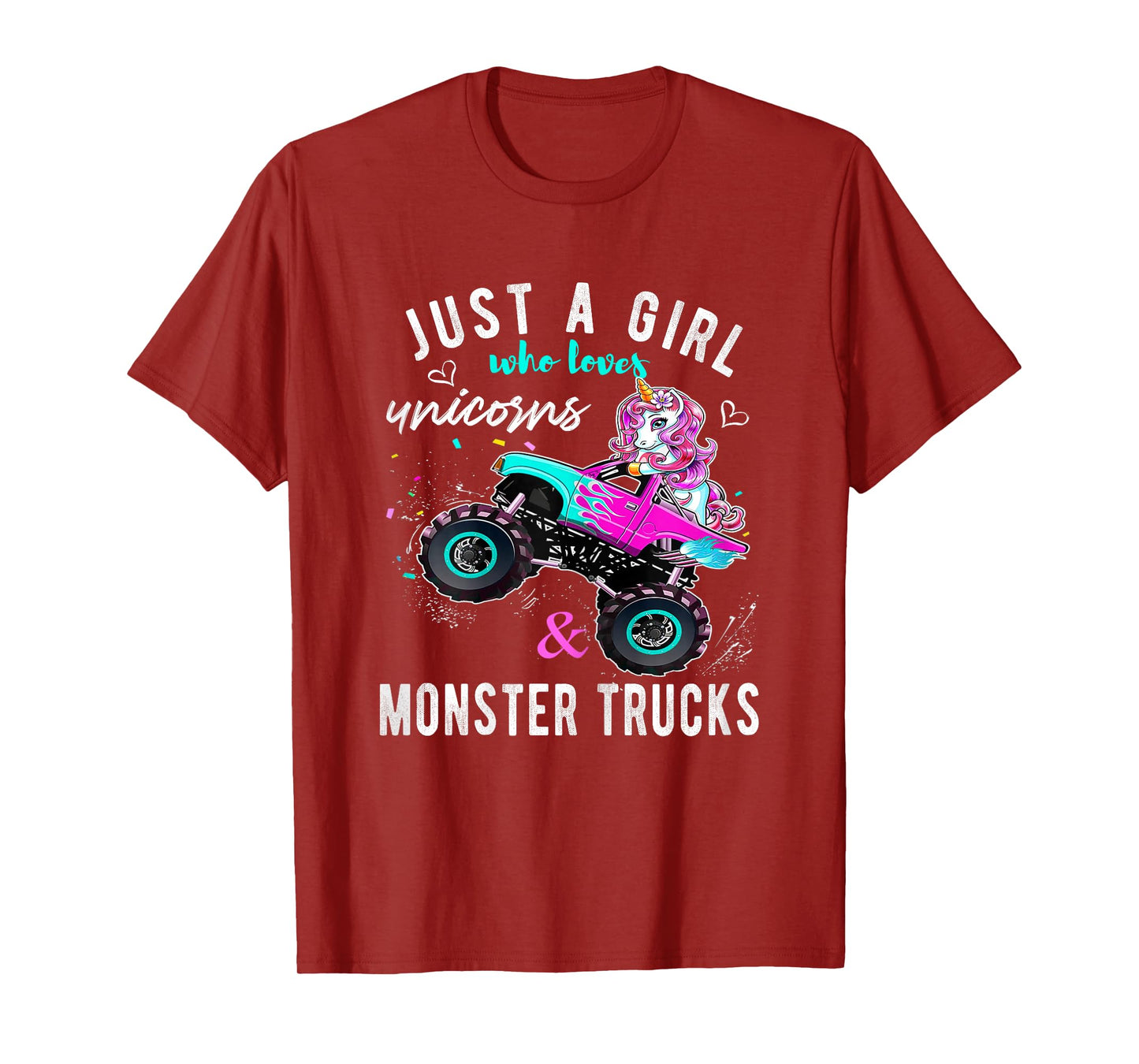 Unicorn Drive a Monster Truck -Unicorn Birthday Daughter T-Shirt