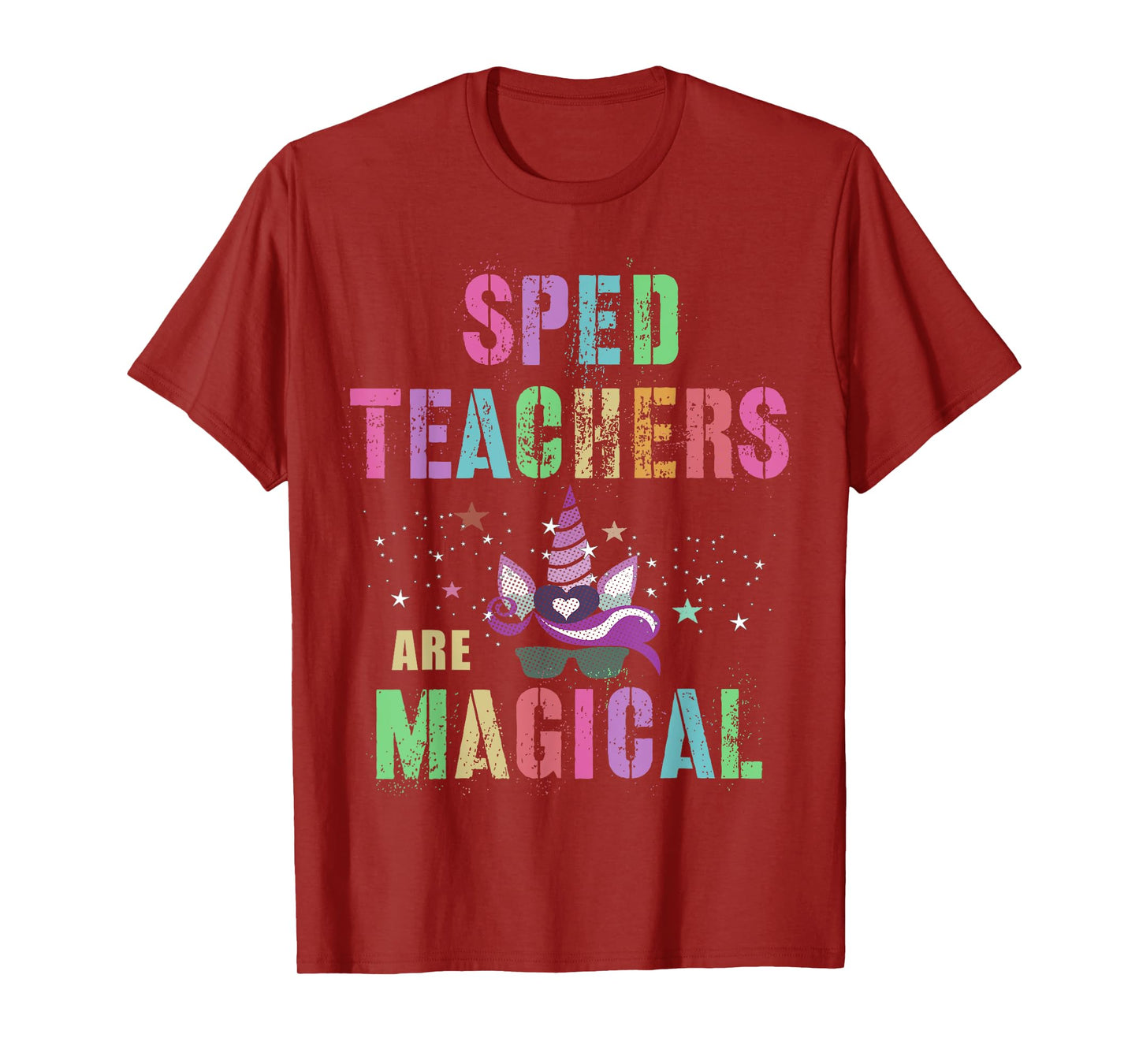 Funny SPED TEACHERS ARE MAGICAL I'm Unicorn School Squad T-Shirt