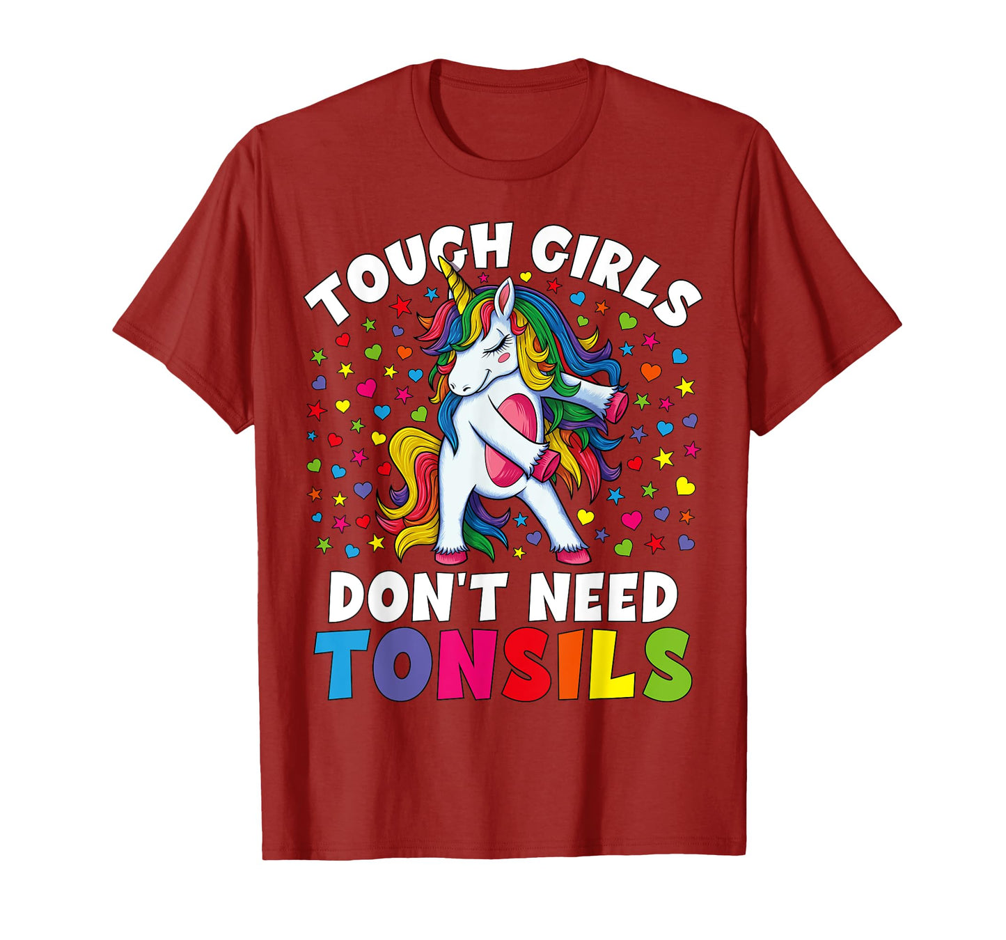 Tonsil Surgery Recovery Gift Girls Unicorn Tonsil Removal T-Shirt