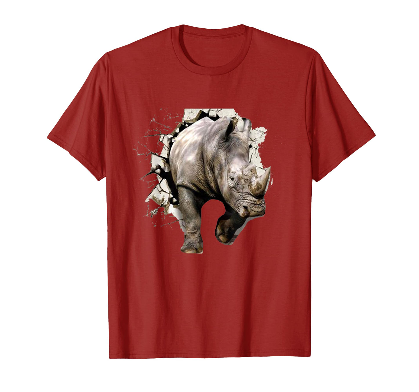 3D Rhino T-Shirt - African Safari Animal Rhinoceros Tee T-Shirt